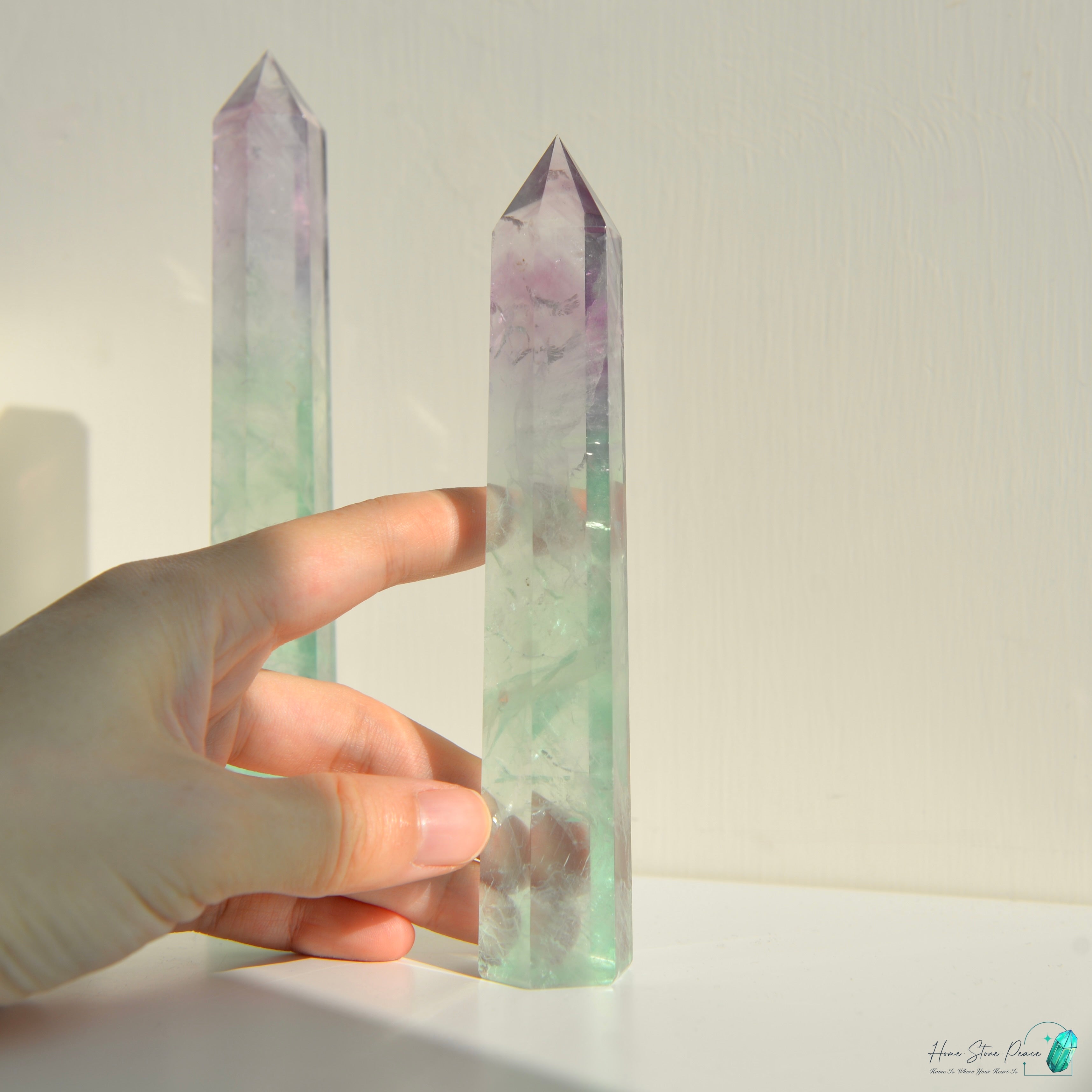 千層紫色螢石碟(加厚）紫蛍石皿