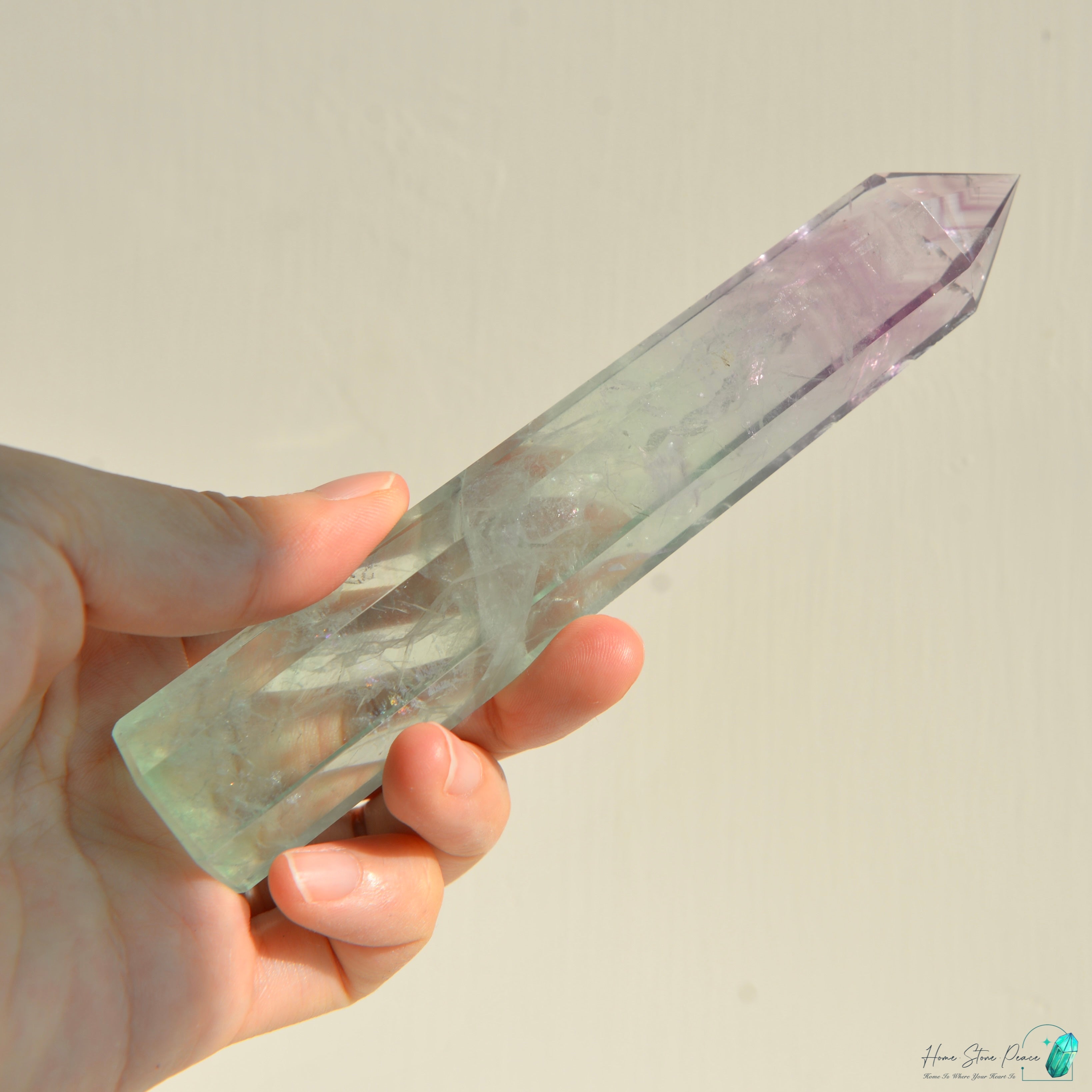 千層紫色螢石碟(加厚）紫蛍石皿