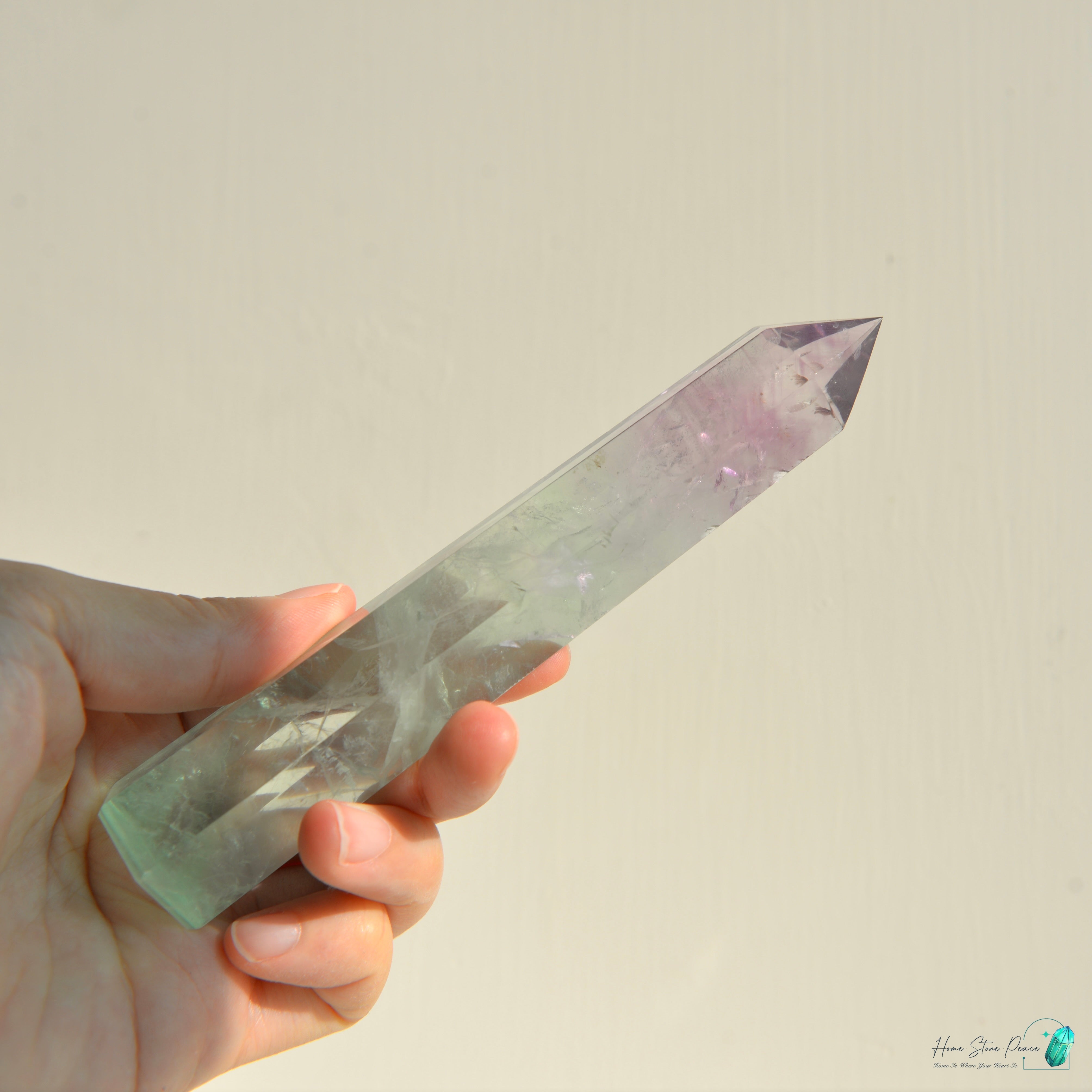 千層紫色螢石碟(加厚）紫蛍石皿