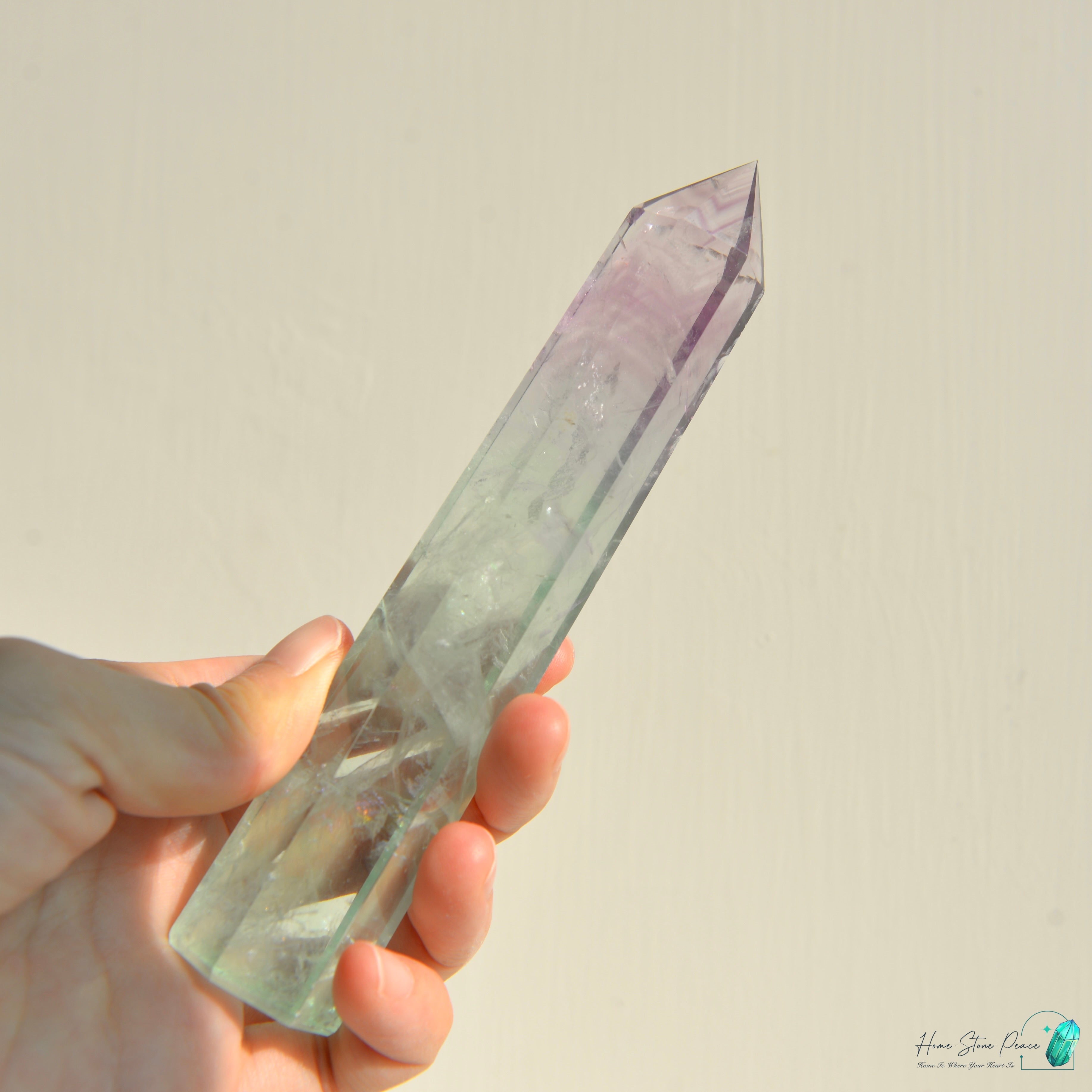 千層紫色螢石碟(加厚）紫蛍石皿