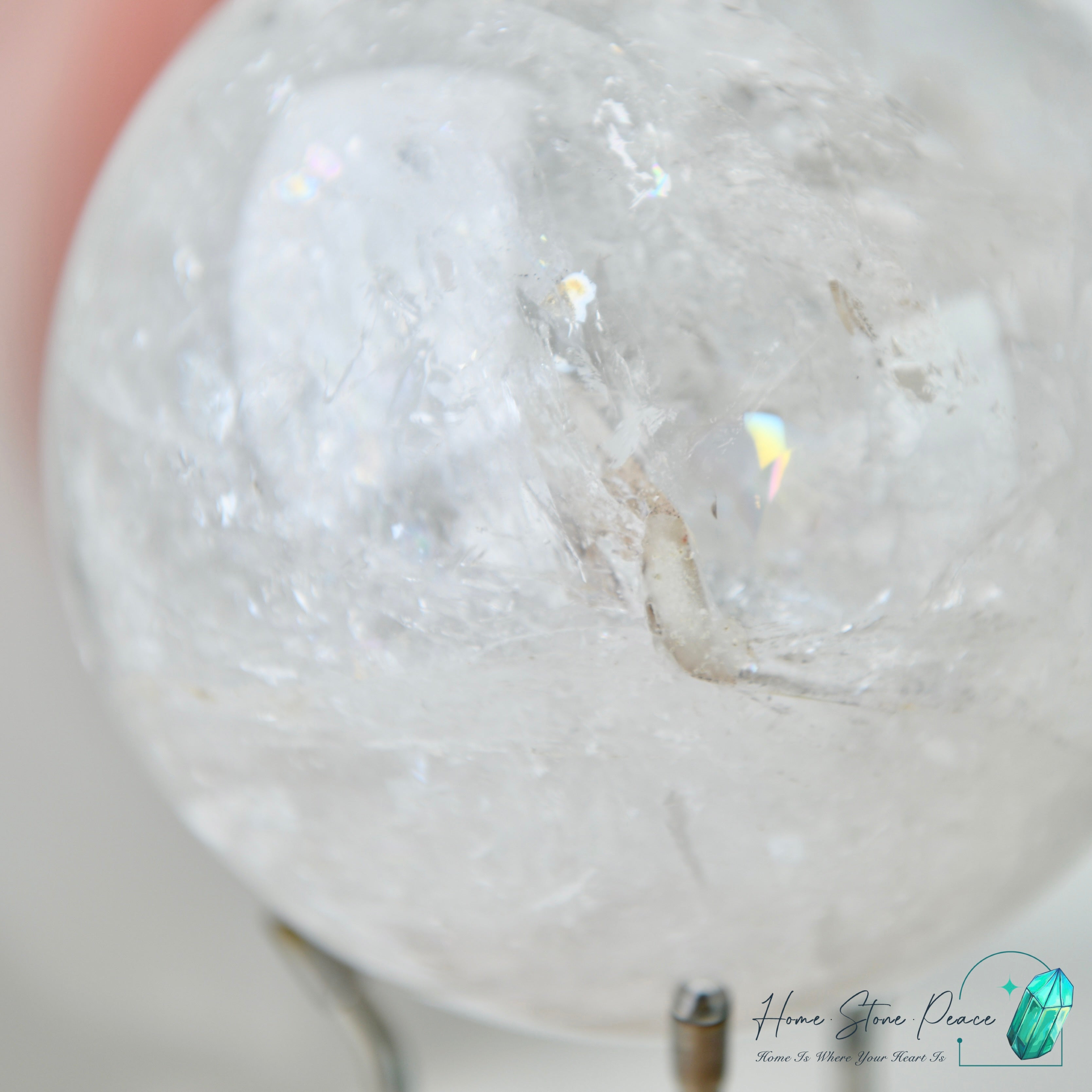 喜馬拉雅山晶中水晶球(大型）プレミアムラージヒマラヤ顕現水晶球