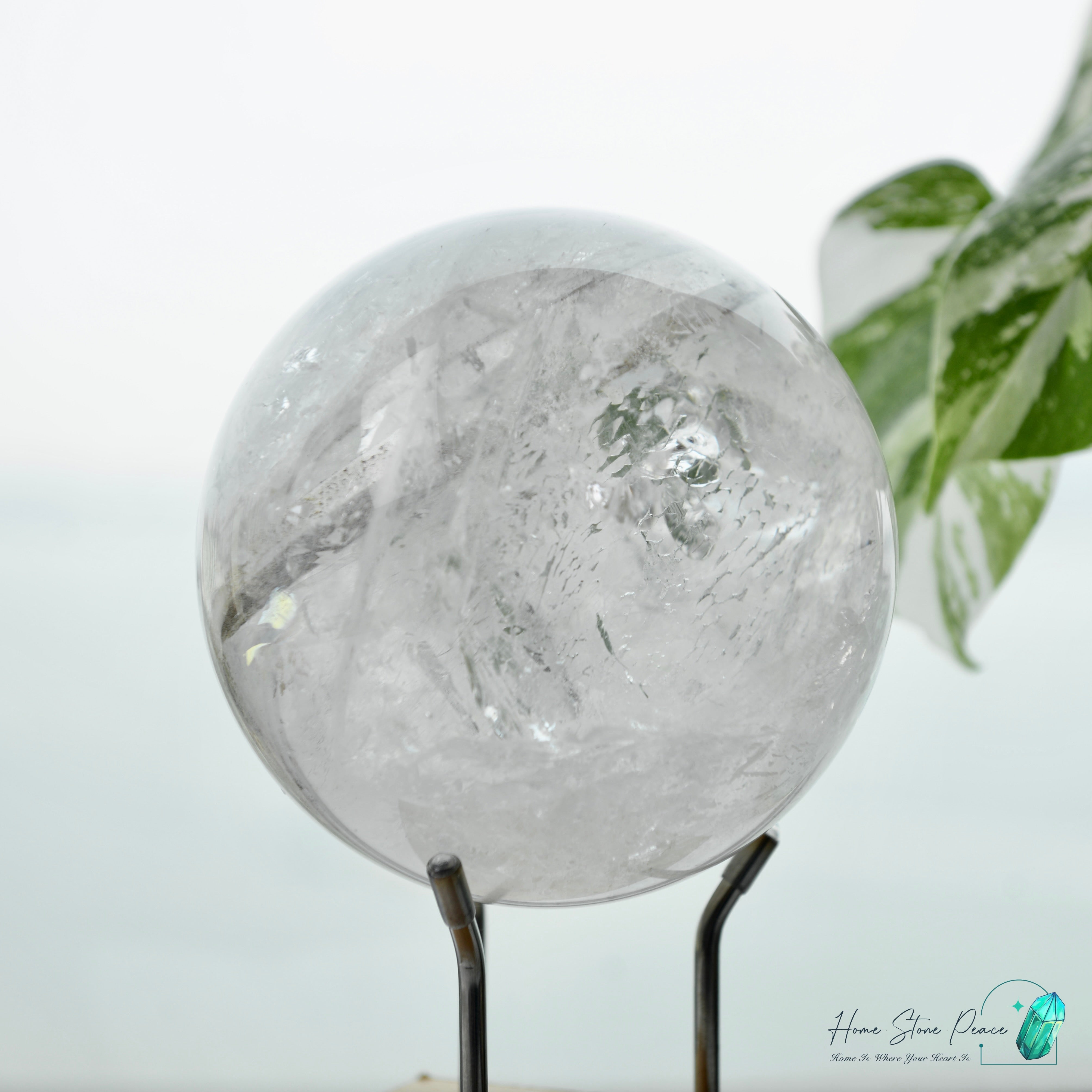 喜馬拉雅山晶中水晶球(大型）プレミアムラージヒマラヤ顕現水晶球