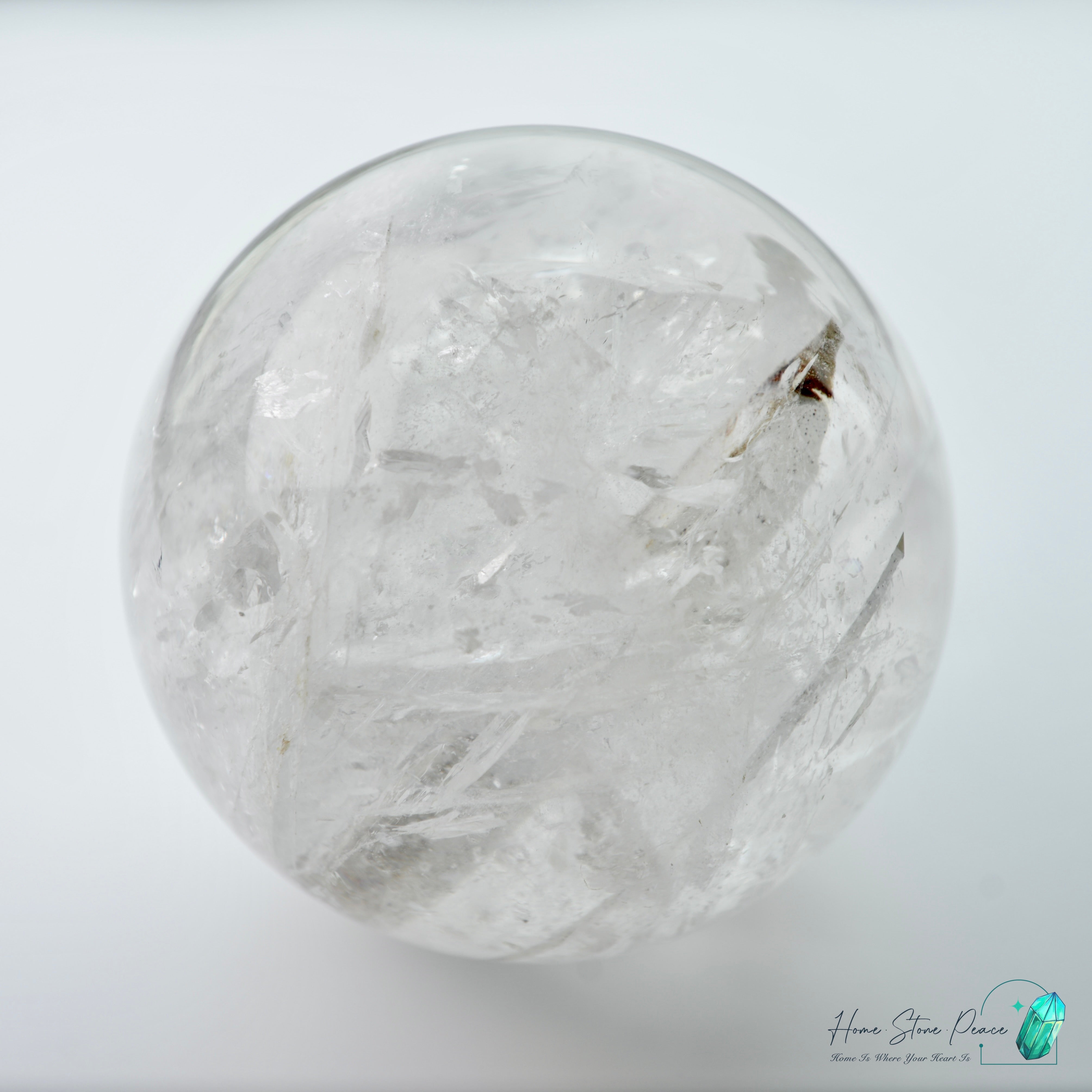 喜馬拉雅山晶中水晶球(大型）プレミアムラージヒマラヤ顕現水晶球
