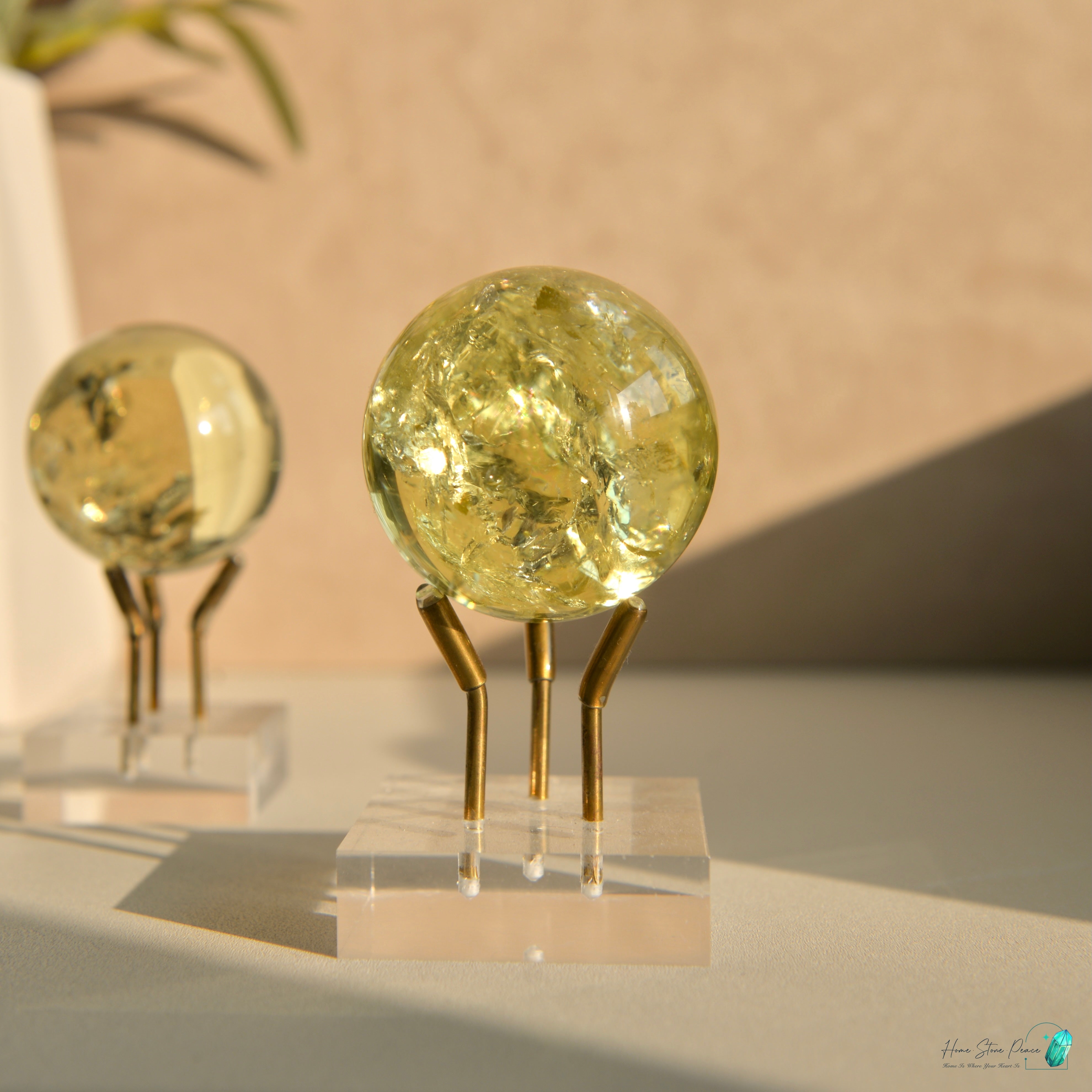 高品質彩虹黃水晶球 HQ Rainbow Citrine Sphere