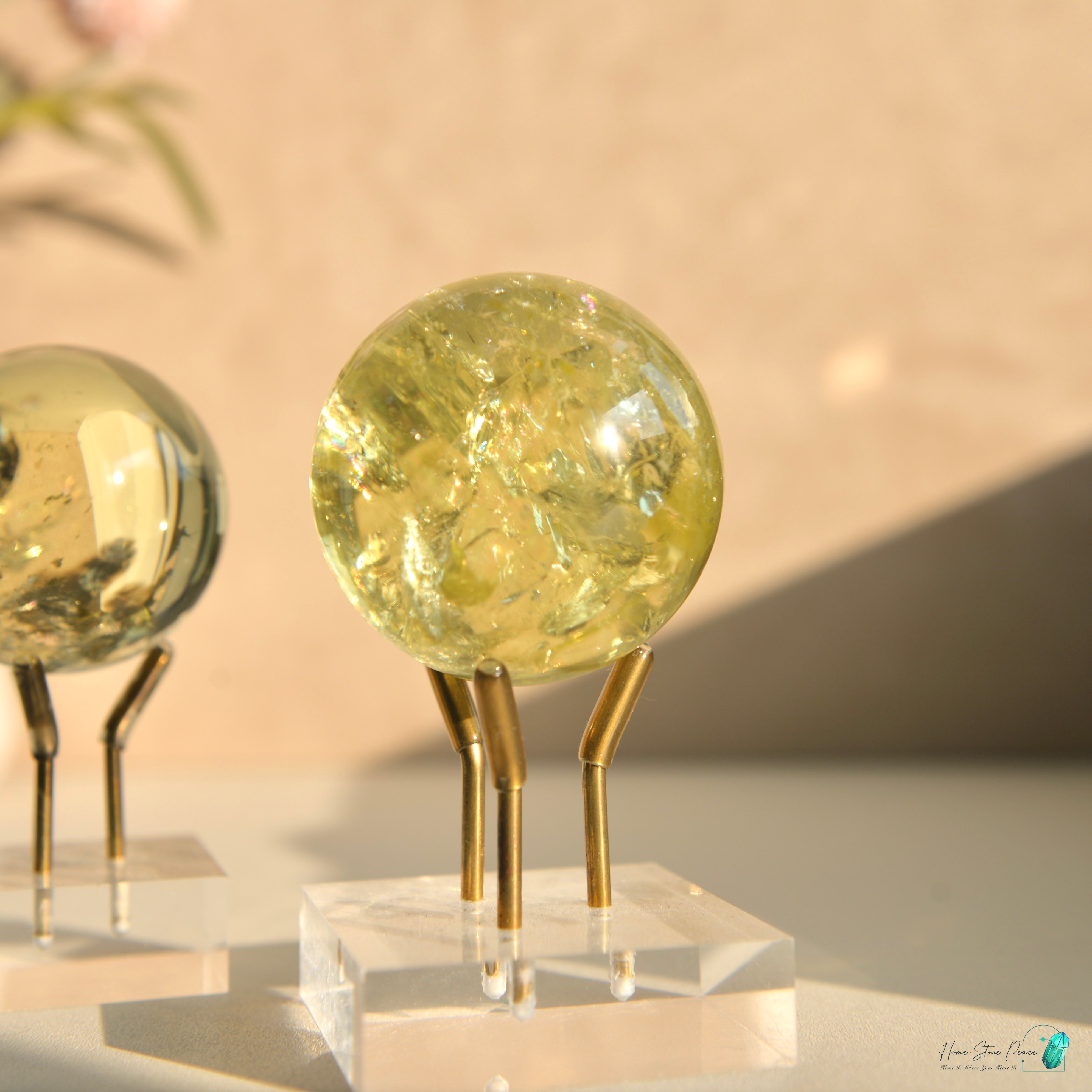 高品質彩虹黃水晶球 HQ Rainbow Citrine Sphere