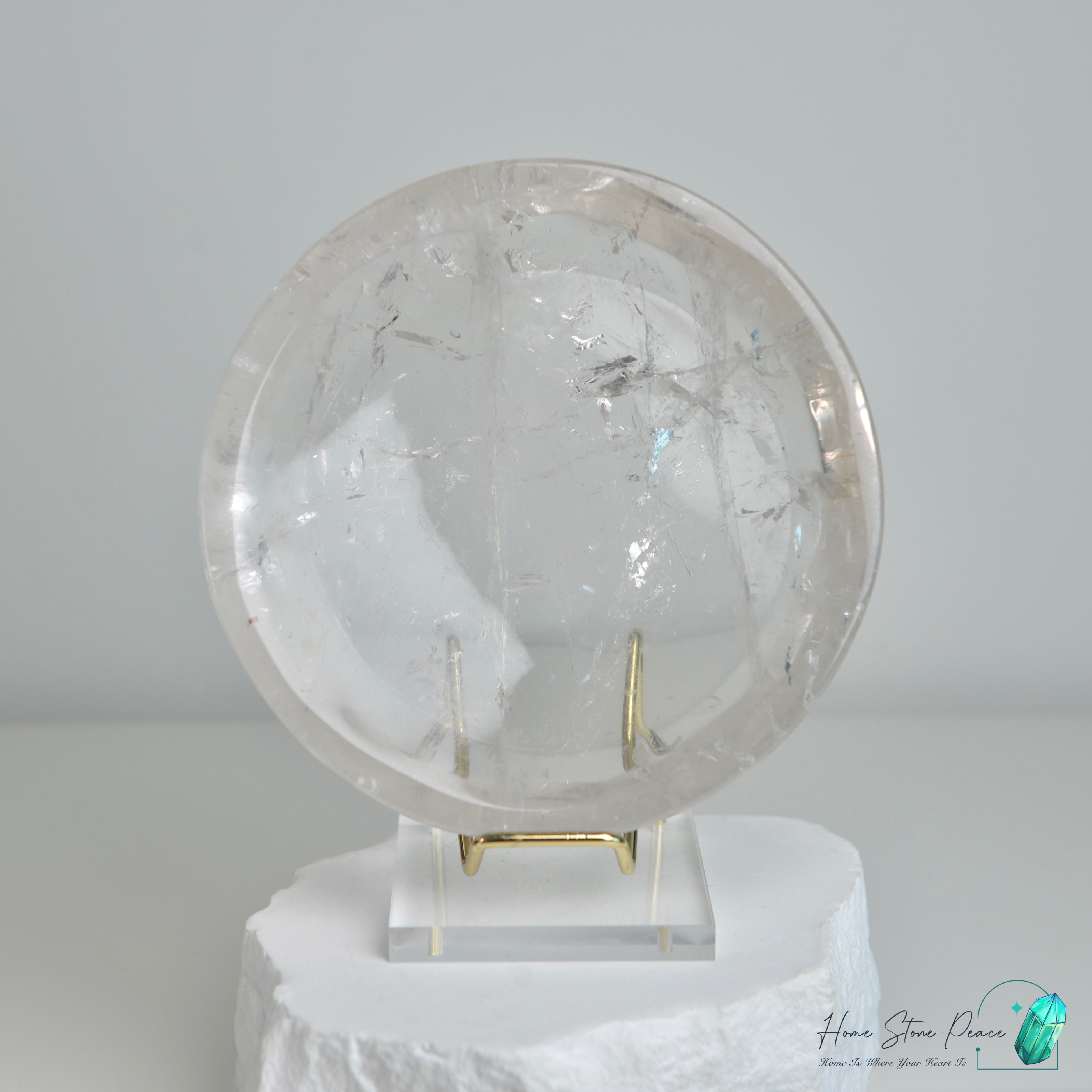 白水晶碟 Clear Quartz Dish