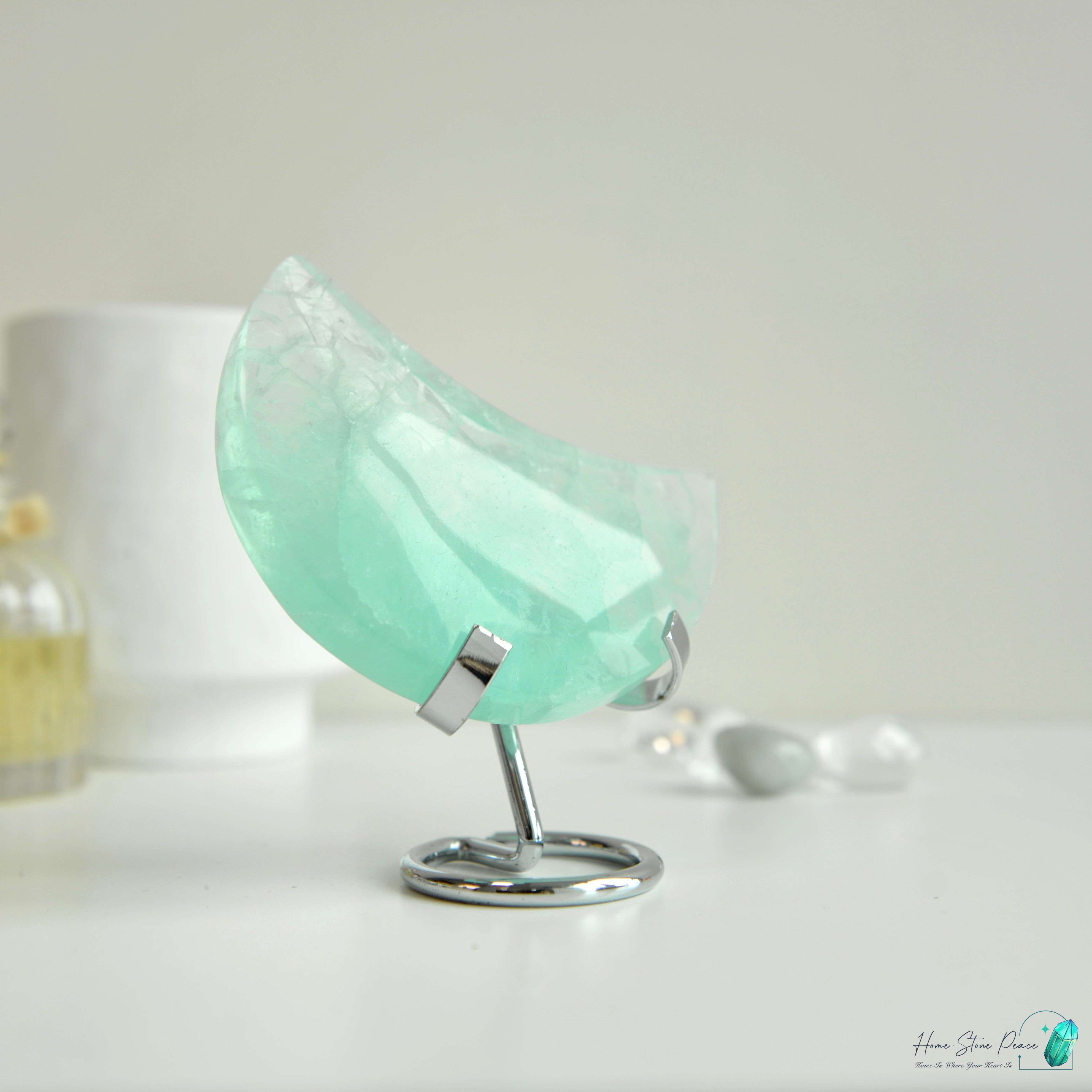 綠螢石月亮 Green Fluorite Moon