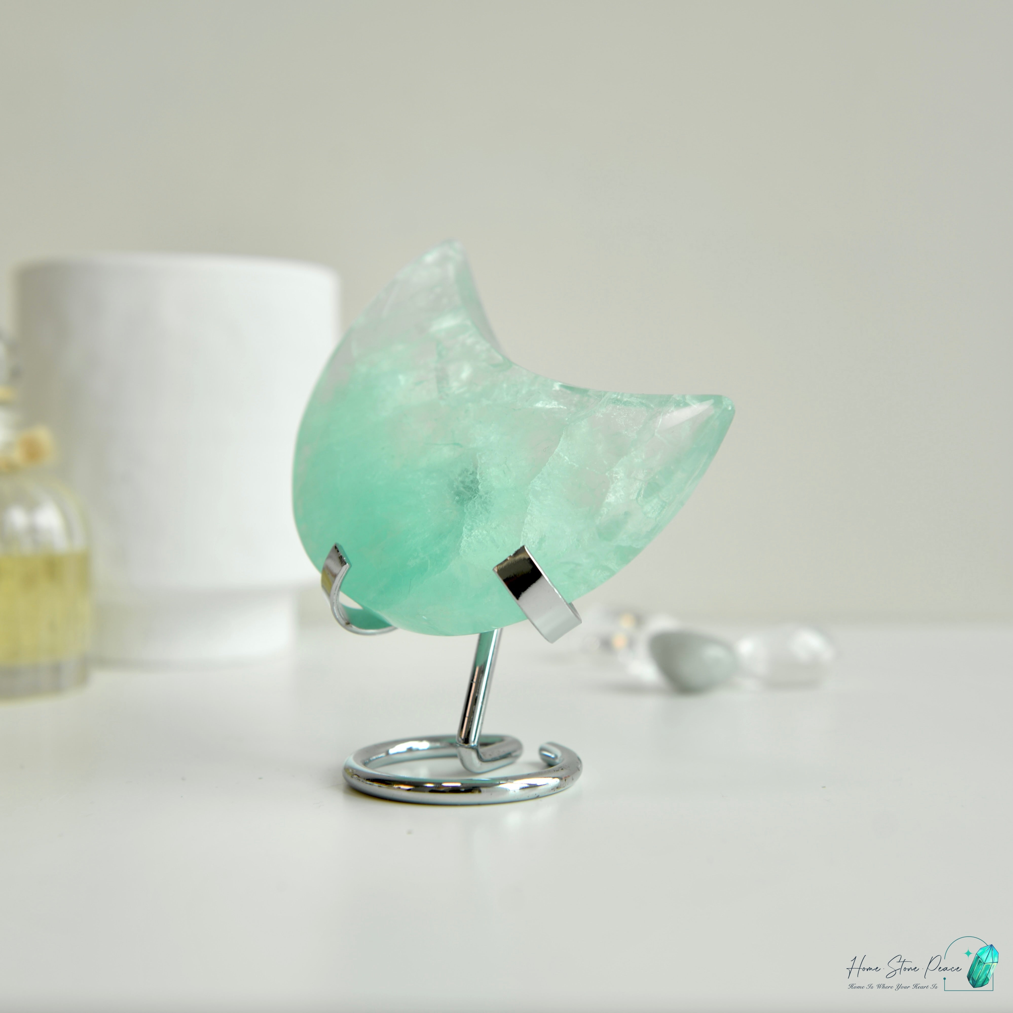 綠螢石月亮 Green Fluorite Moon