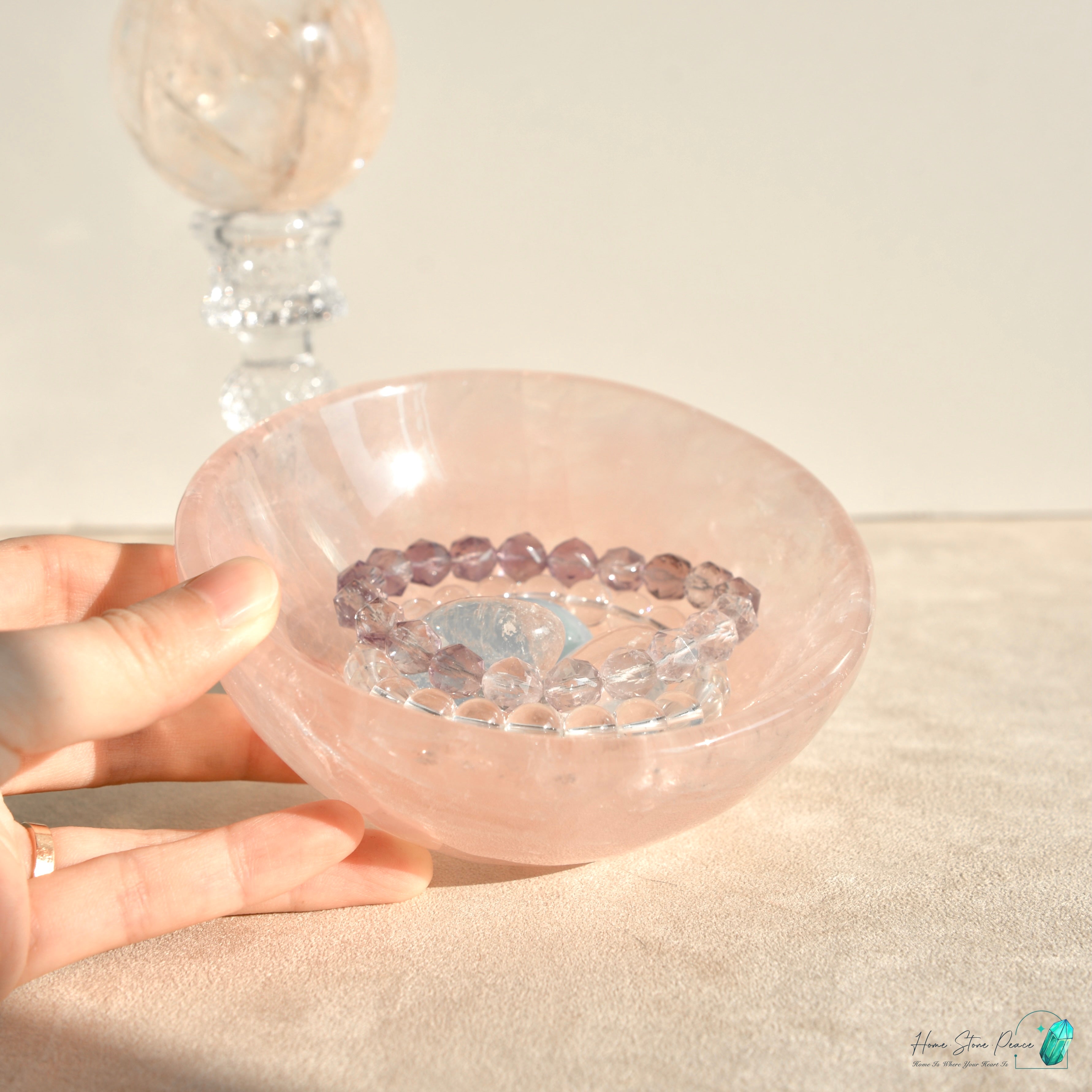 粉紅水晶碗 Rose Quartz Bowl