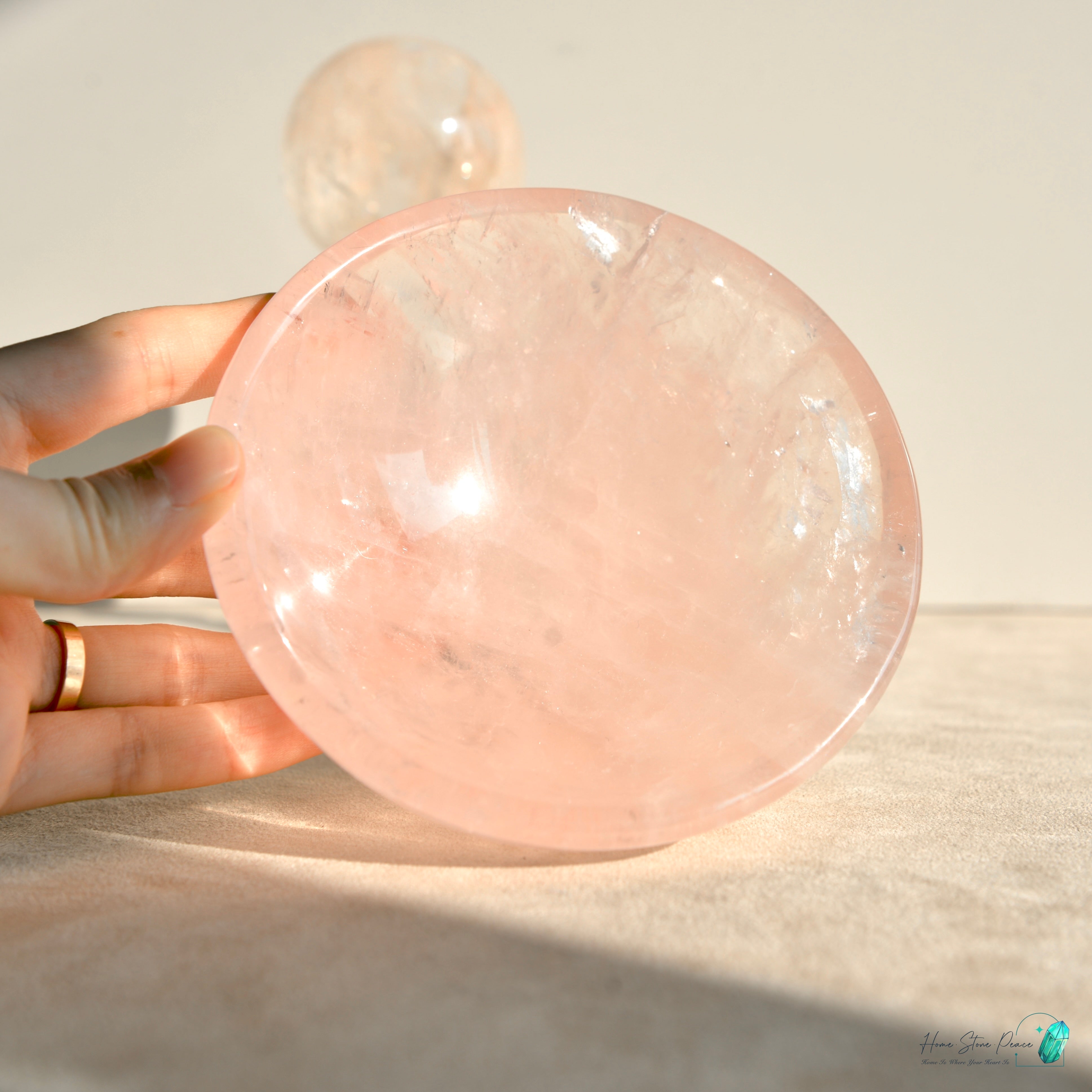 粉紅水晶碗 Rose Quartz Bowl