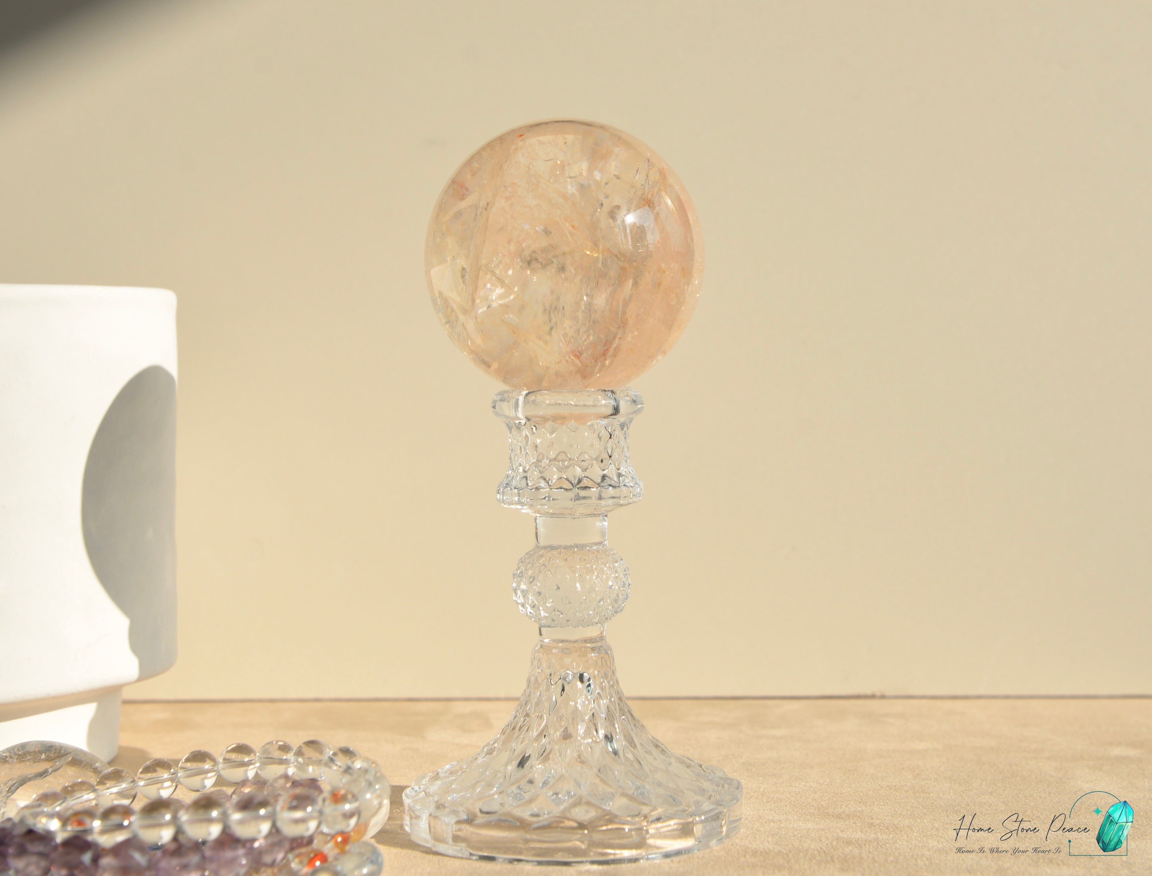 精品粉紅膠花球 Premium Pink Hematoid Sphere