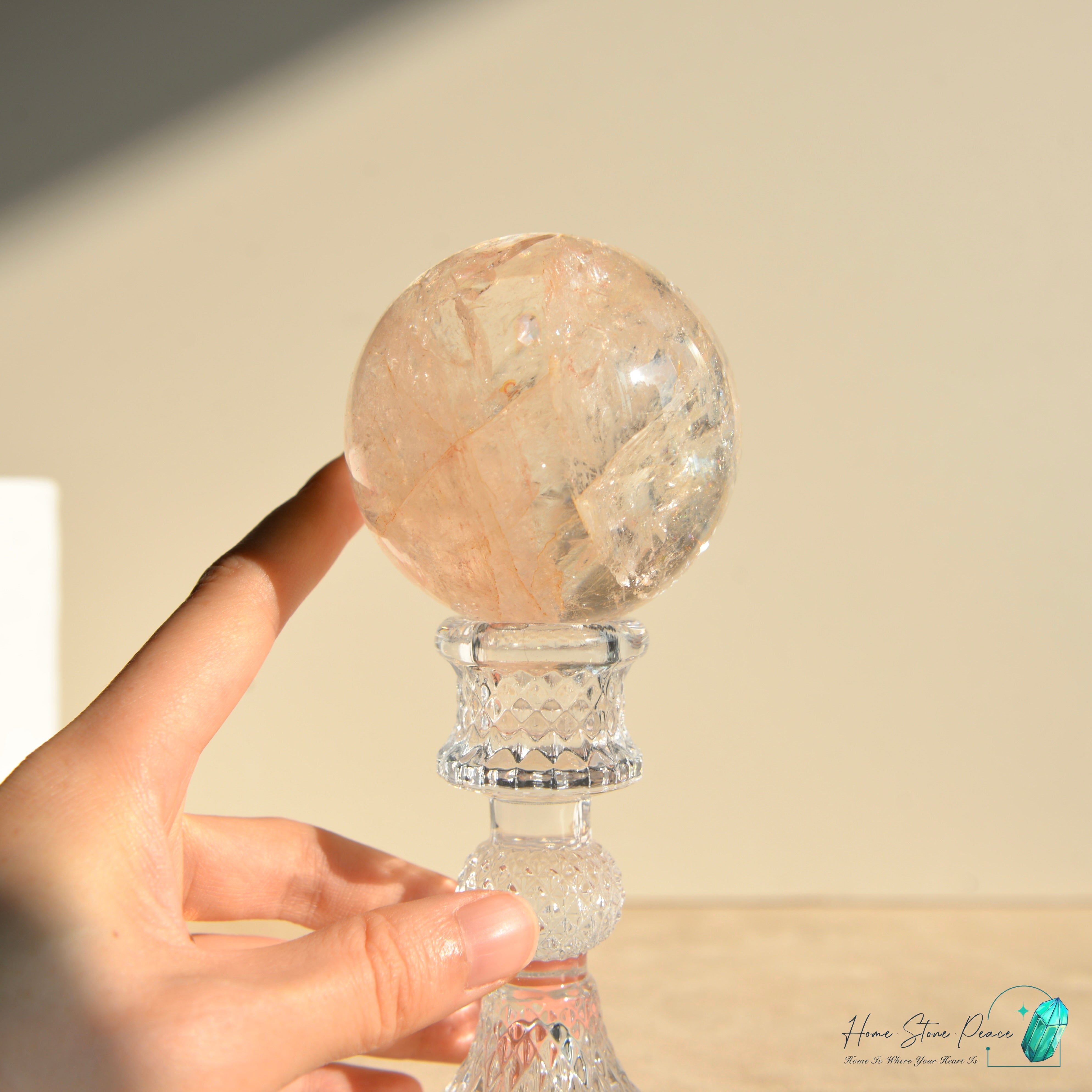 精品粉紅膠花球 Premium Pink Hematoid Sphere