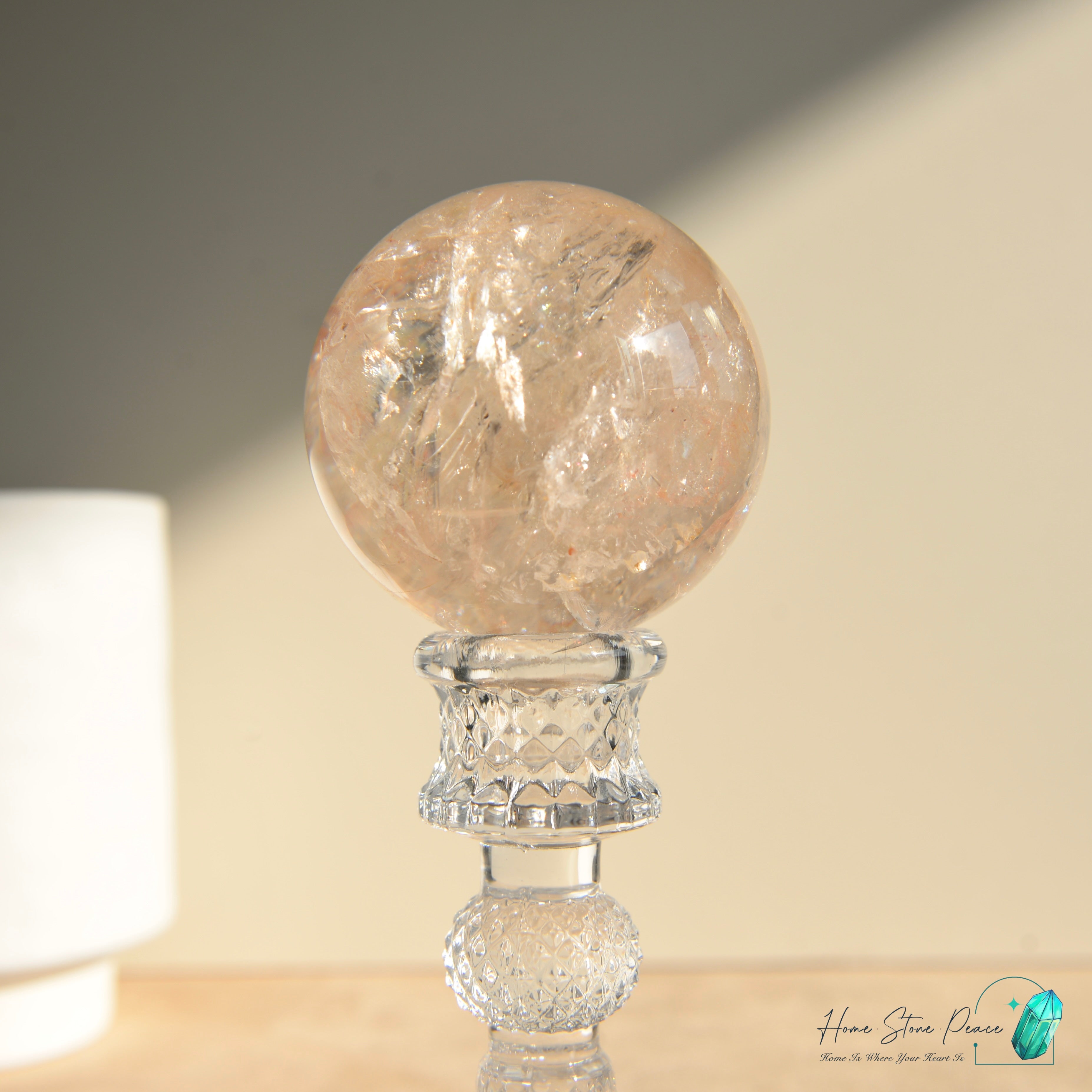 精品粉紅膠花球 Premium Pink Hematoid Sphere