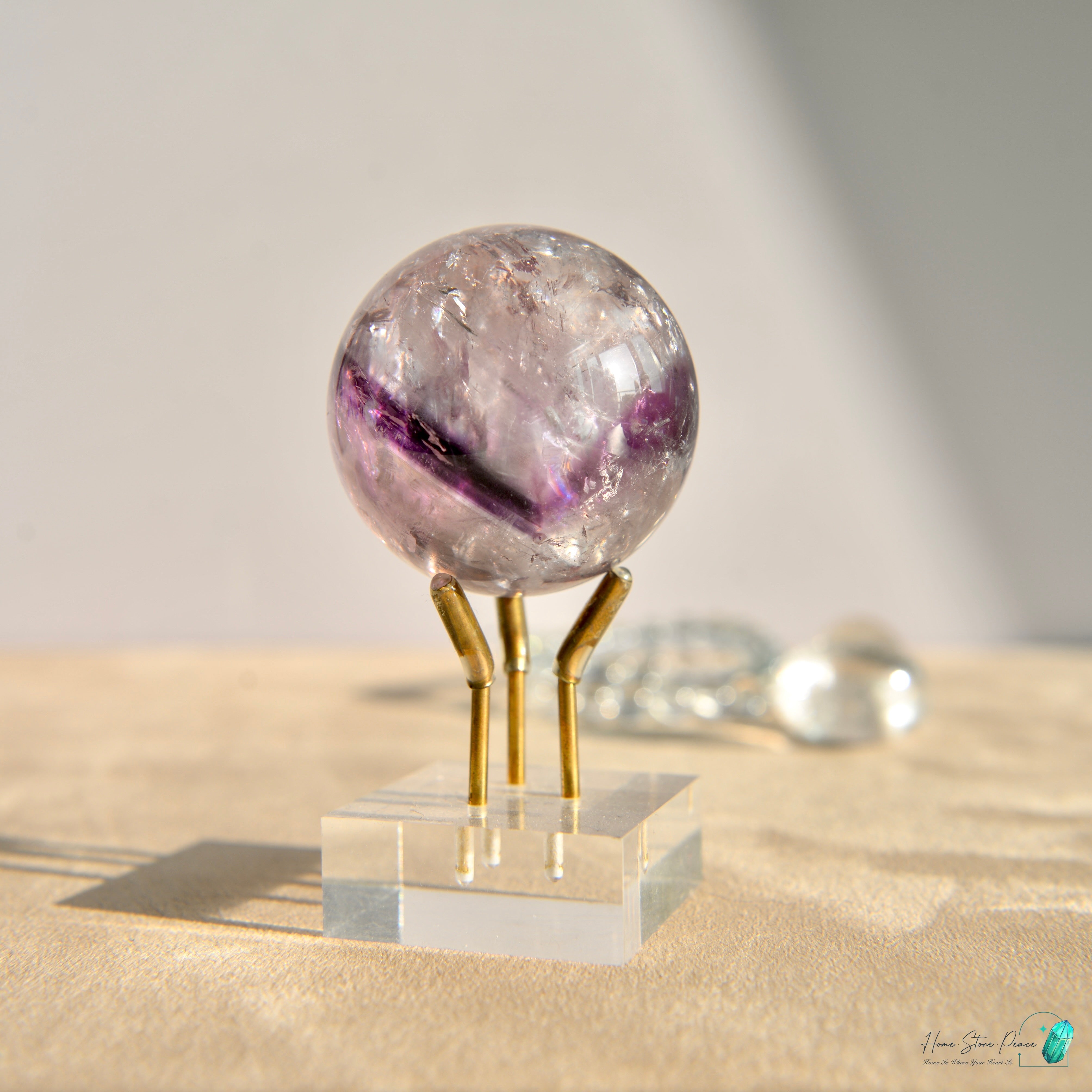 精品幻影紫水晶球 Premium Amethyst Phantom Sphere