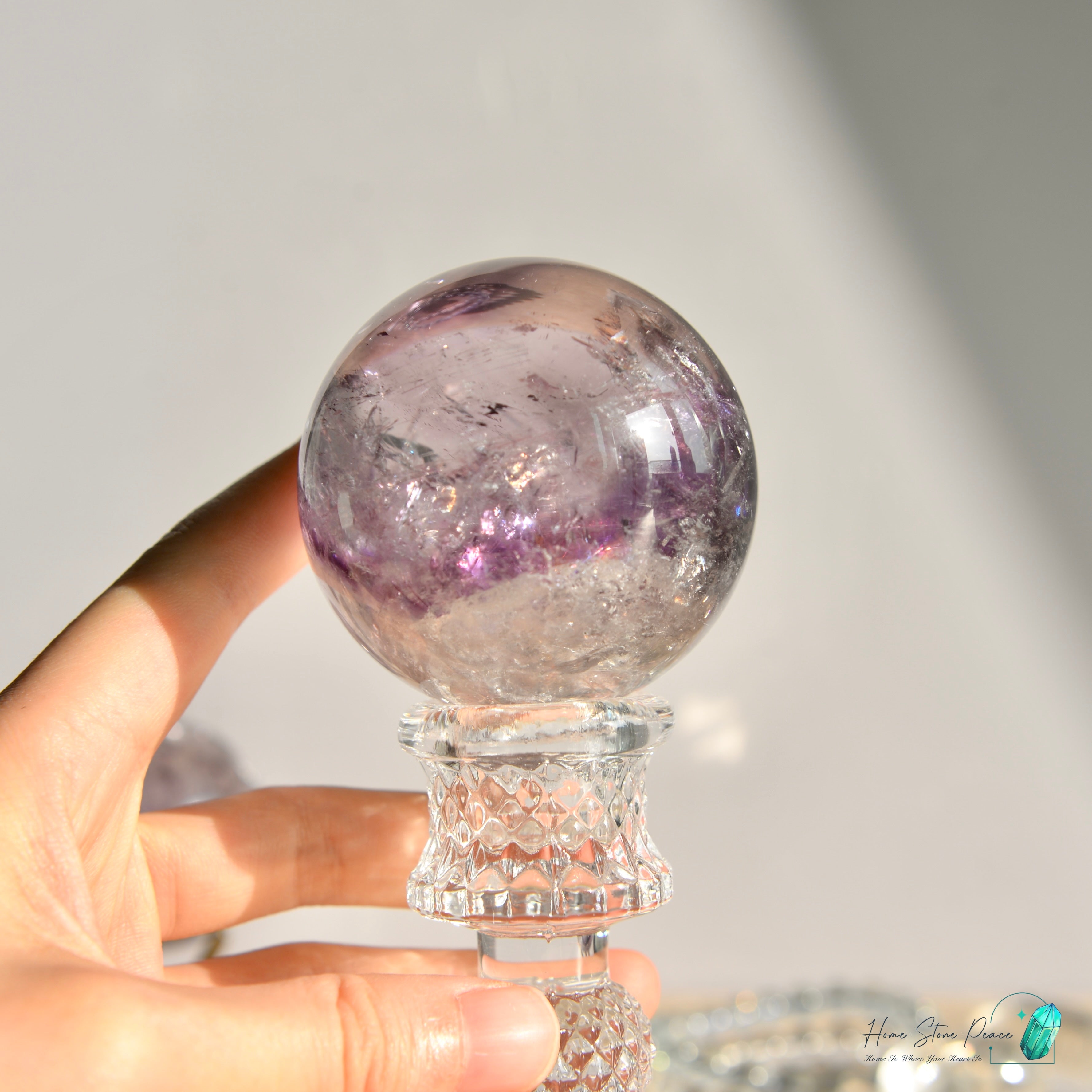 精品幻影紫水晶球 Premium Amethyst Phantom Sphere