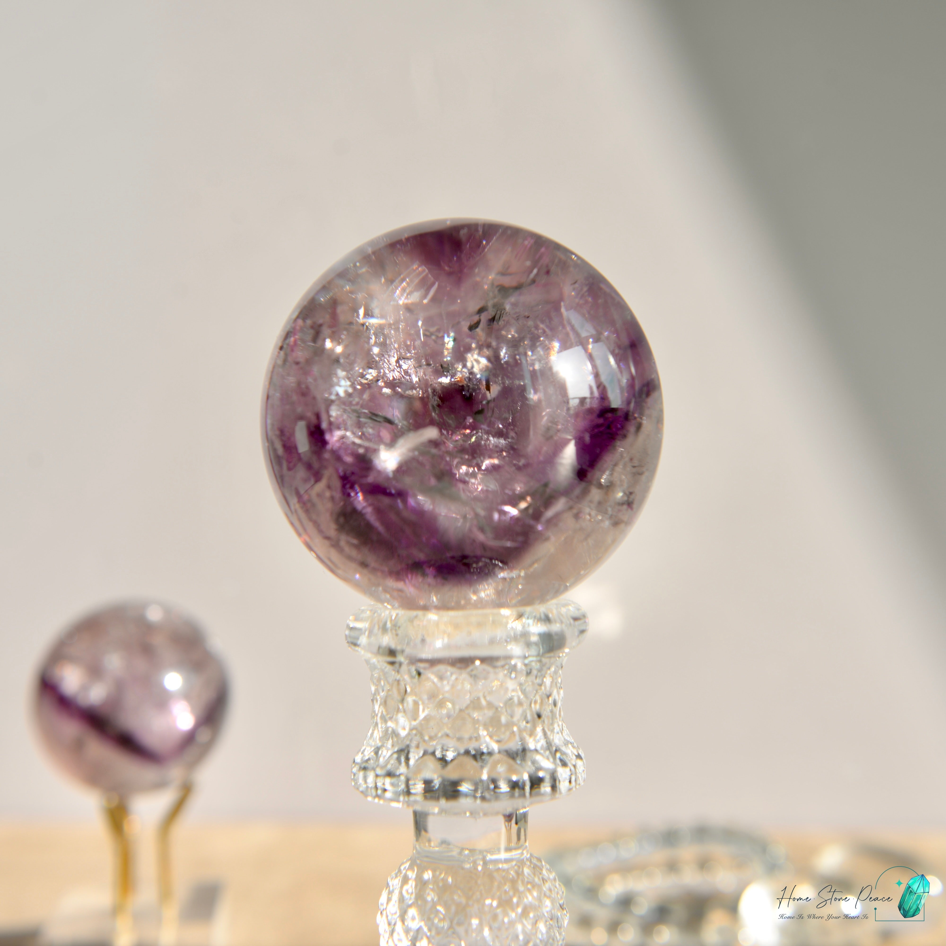 精品幻影紫水晶球 Premium Amethyst Phantom Sphere