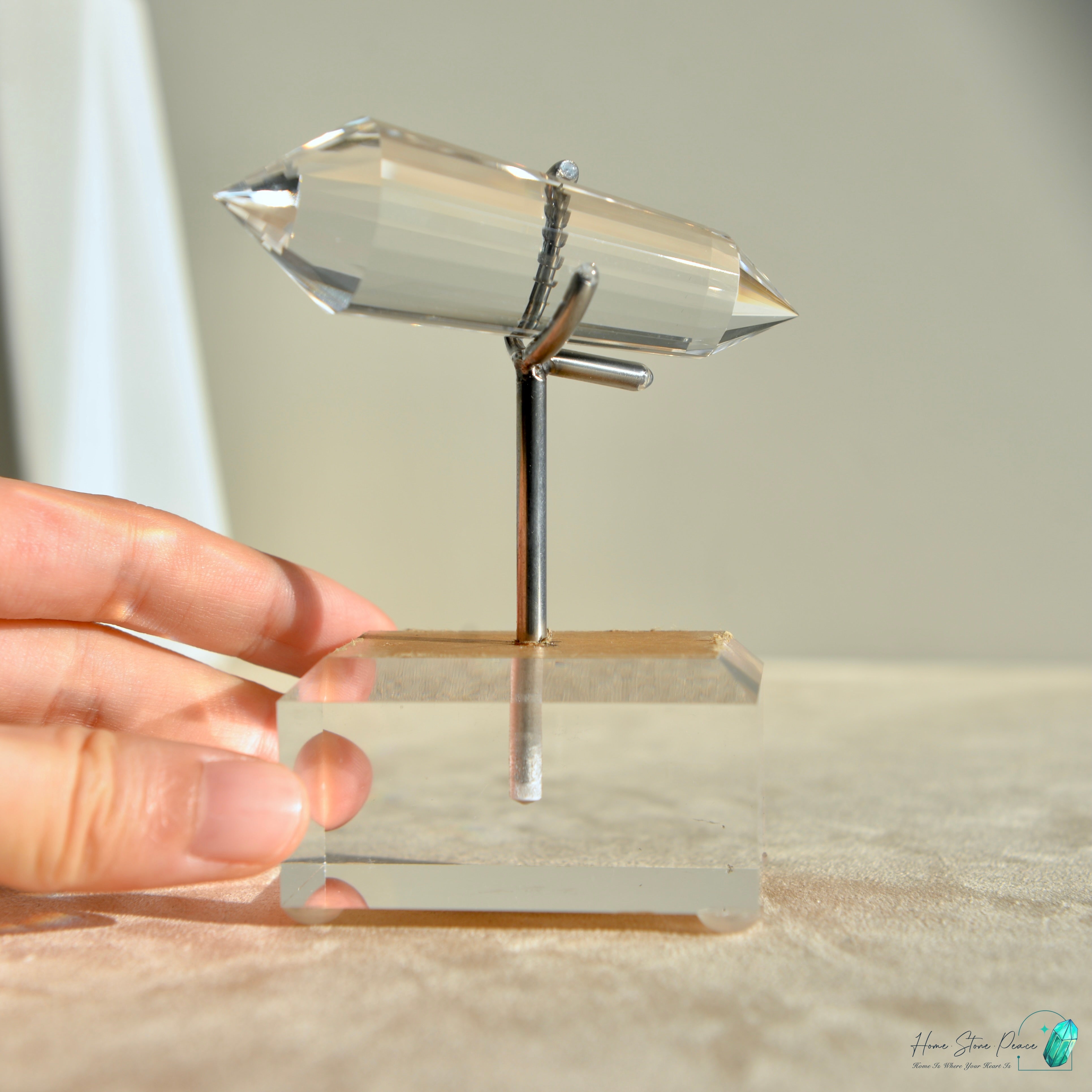 純手工沃格爾白水晶 (24面) Handcrafted Clear Quartz Vogel Cut (24 sides)