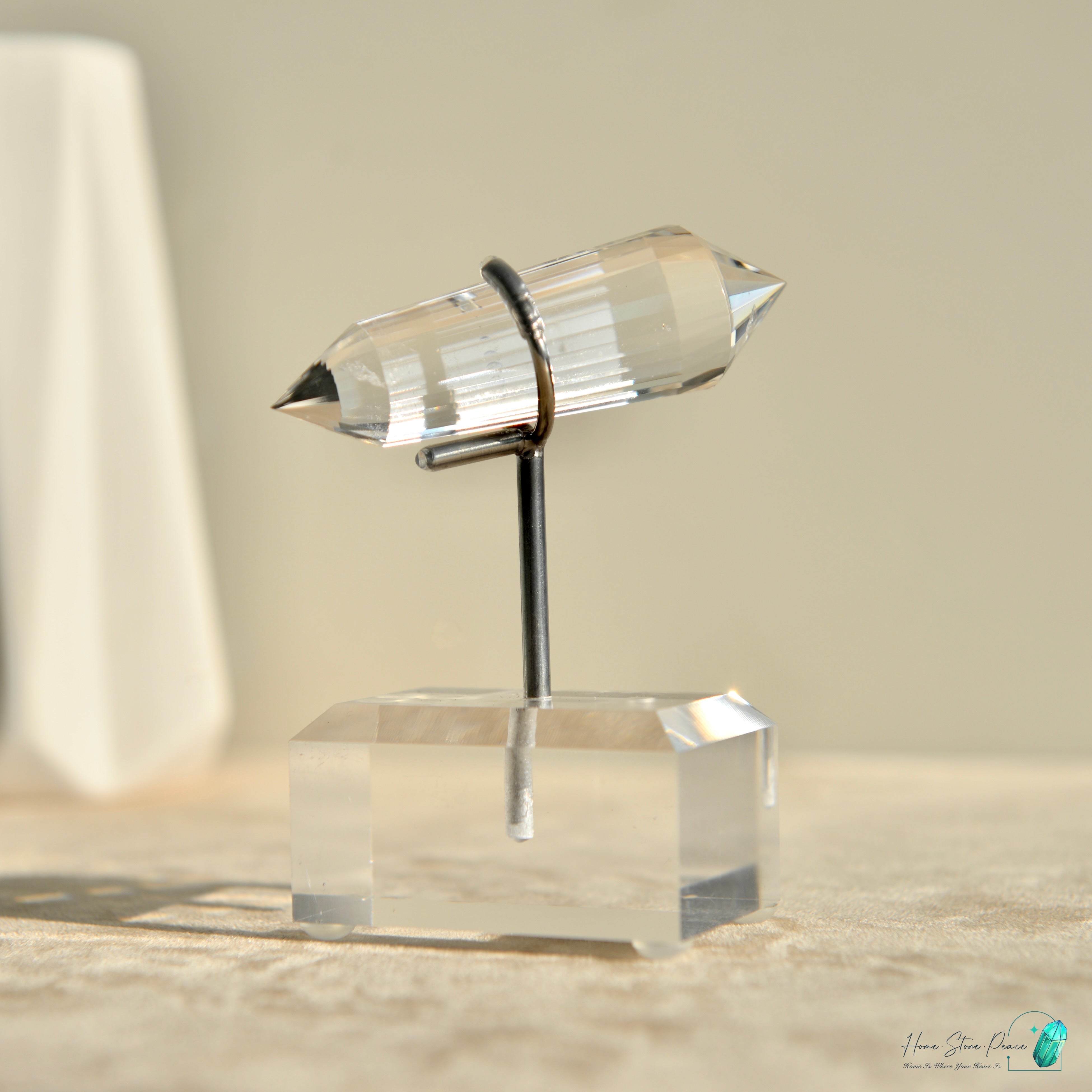 純手工沃格爾白水晶 (24面) Handcrafted Clear Quartz Vogel Cut (24 sides)