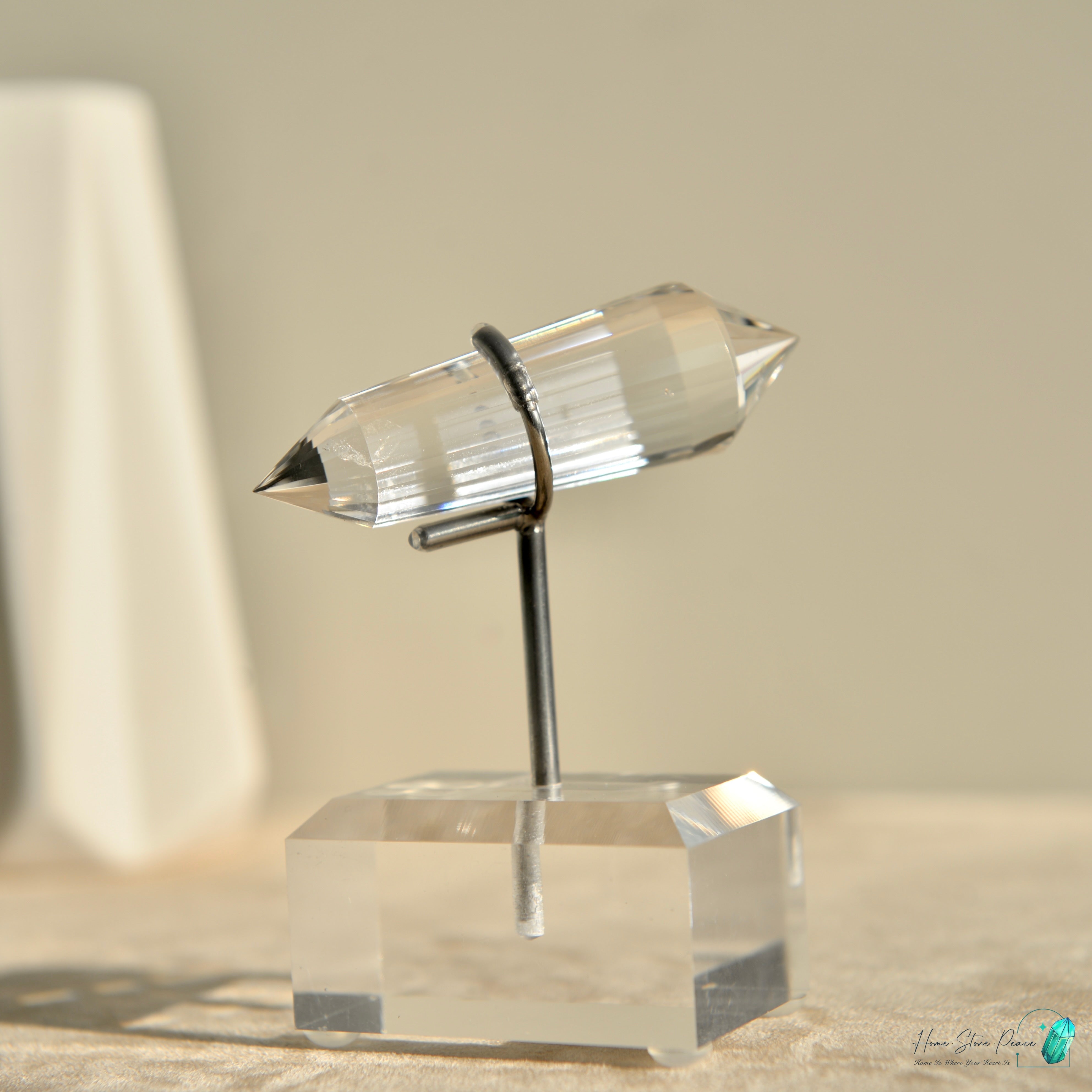 純手工沃格爾白水晶 (24面) Handcrafted Clear Quartz Vogel Cut (24 sides)