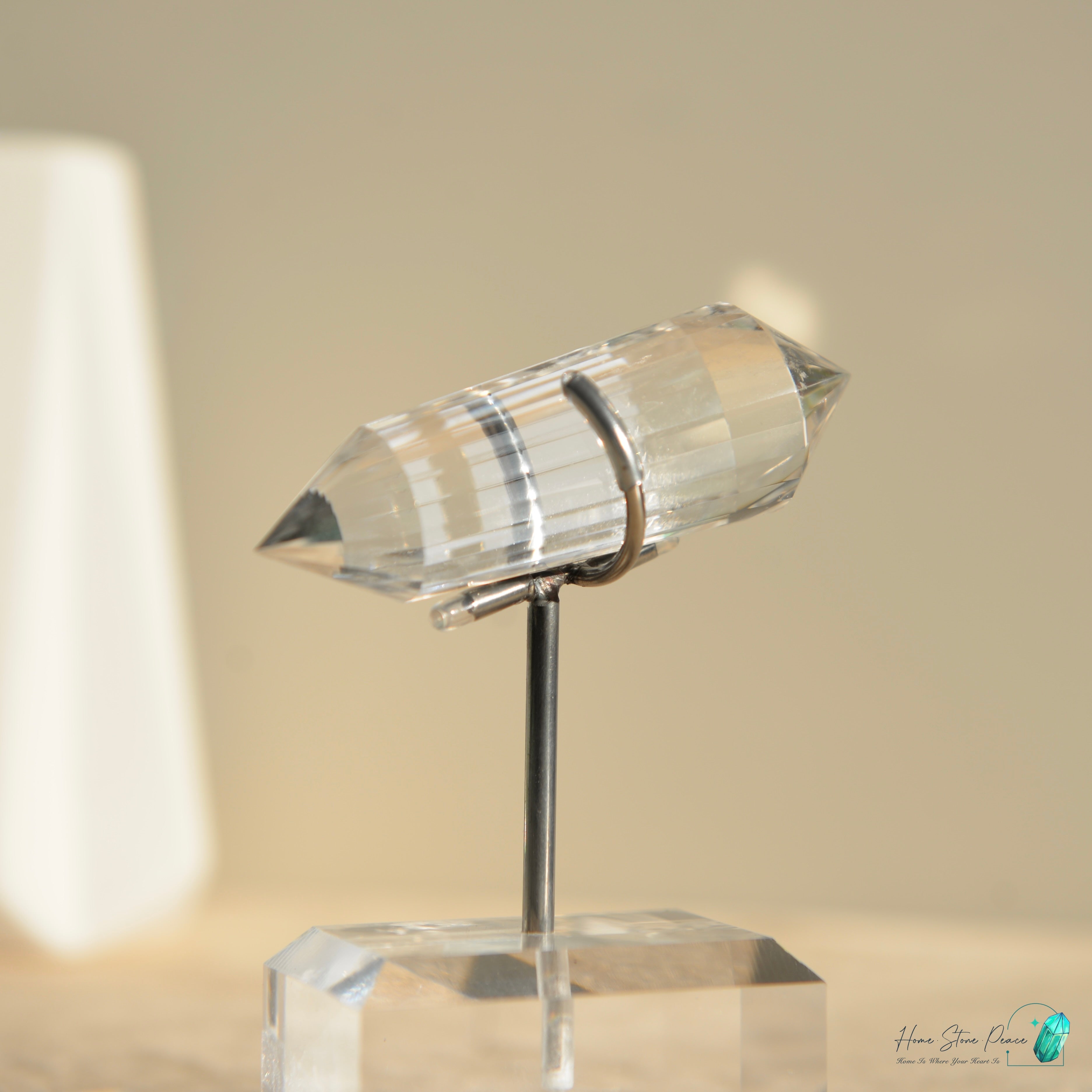 純手工沃格爾白水晶 (24面) Handcrafted Clear Quartz Vogel Cut (24 sides)