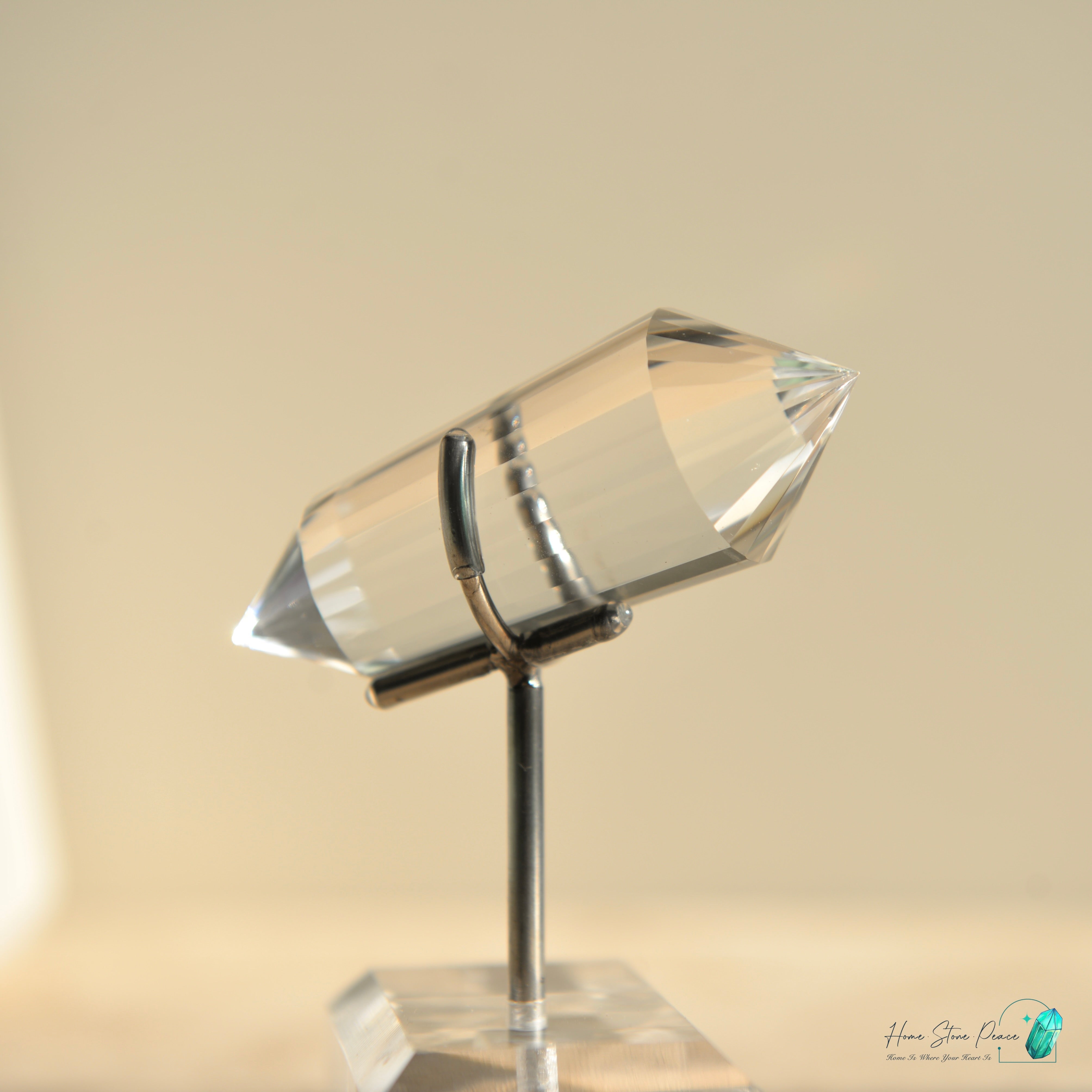 純手工沃格爾白水晶 (24面) Handcrafted Clear Quartz Vogel Cut (24 sides)