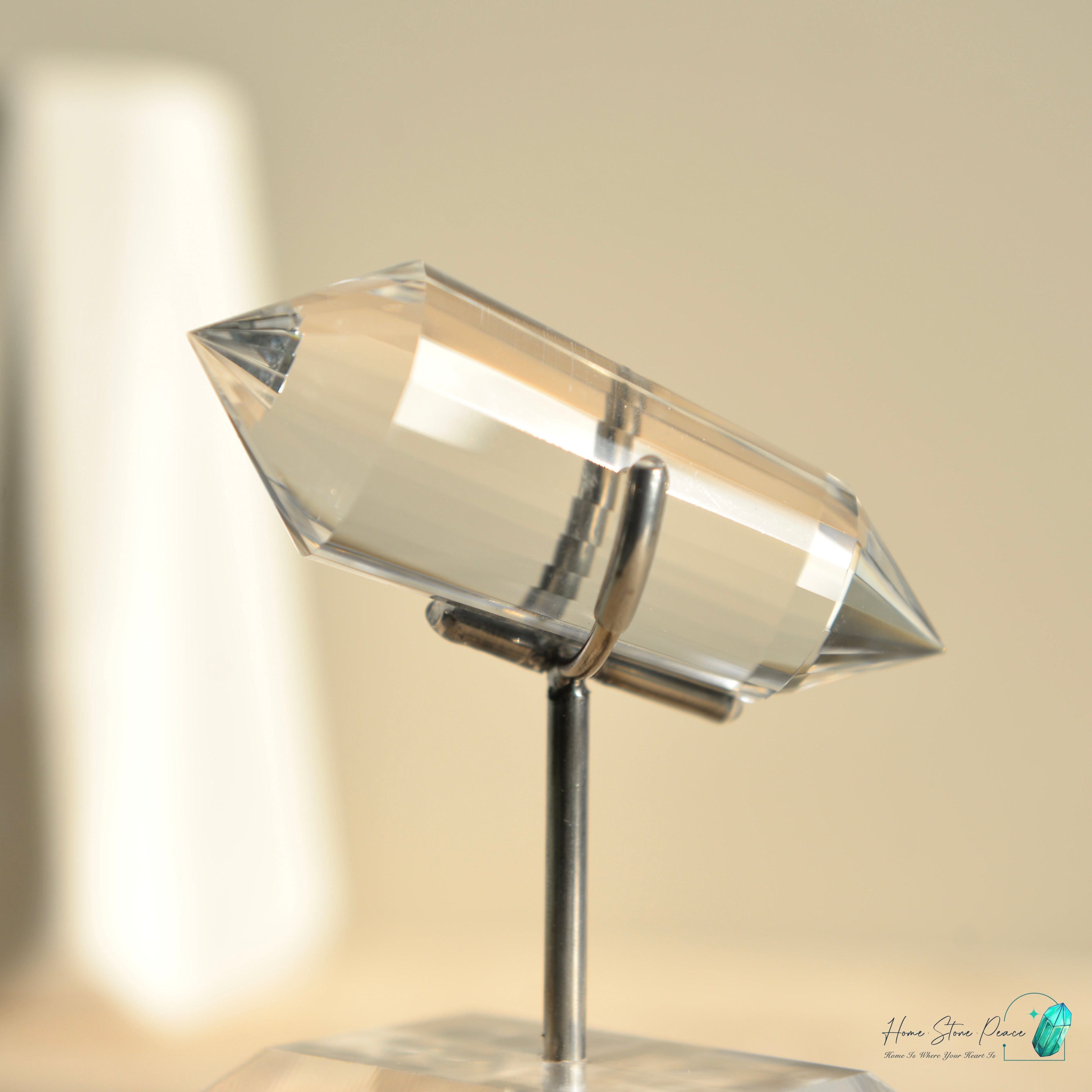 純手工沃格爾白水晶 (24面) Handcrafted Clear Quartz Vogel Cut (24 sides)