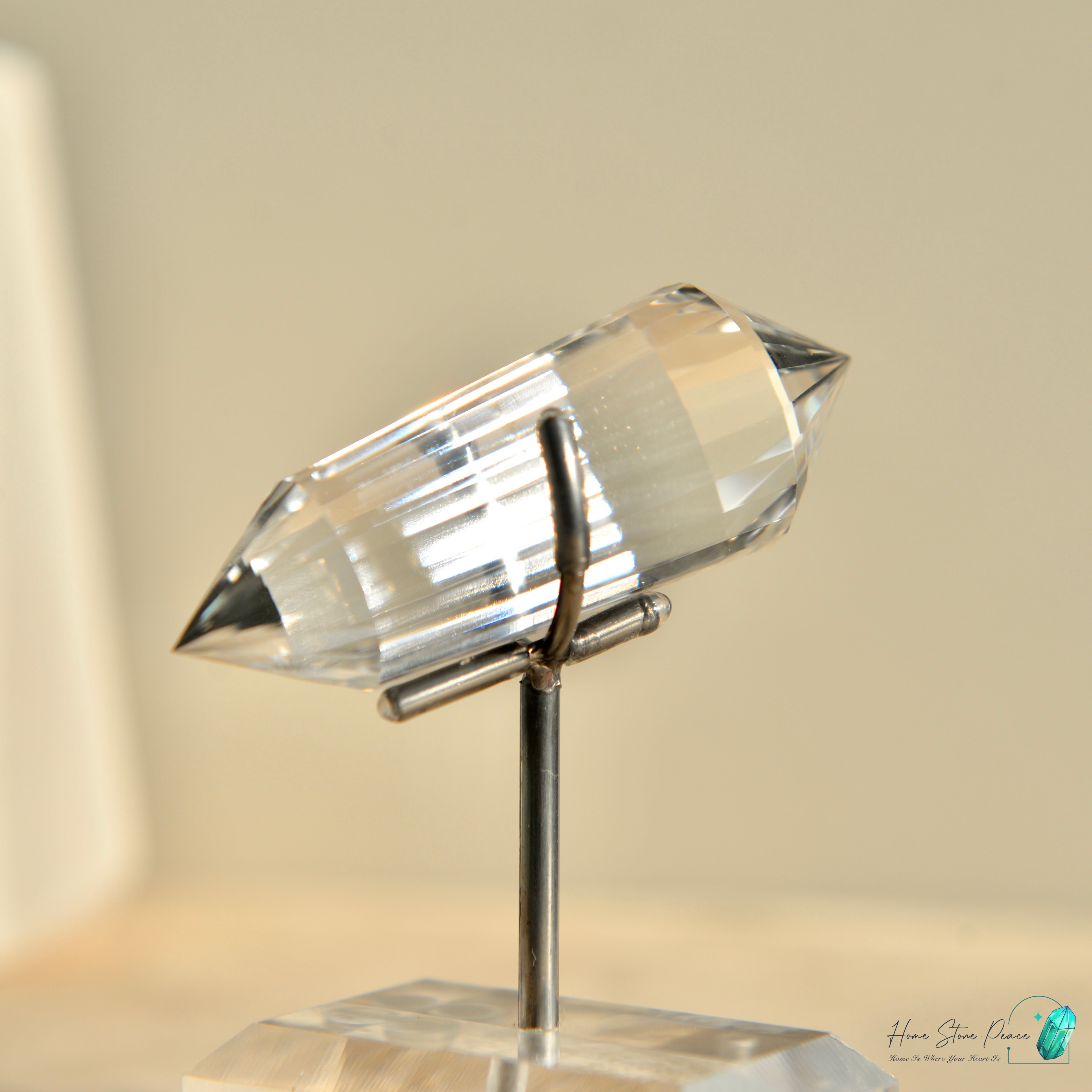 純手工沃格爾白水晶 (24面) Handcrafted Clear Quartz Vogel Cut (24 sides)