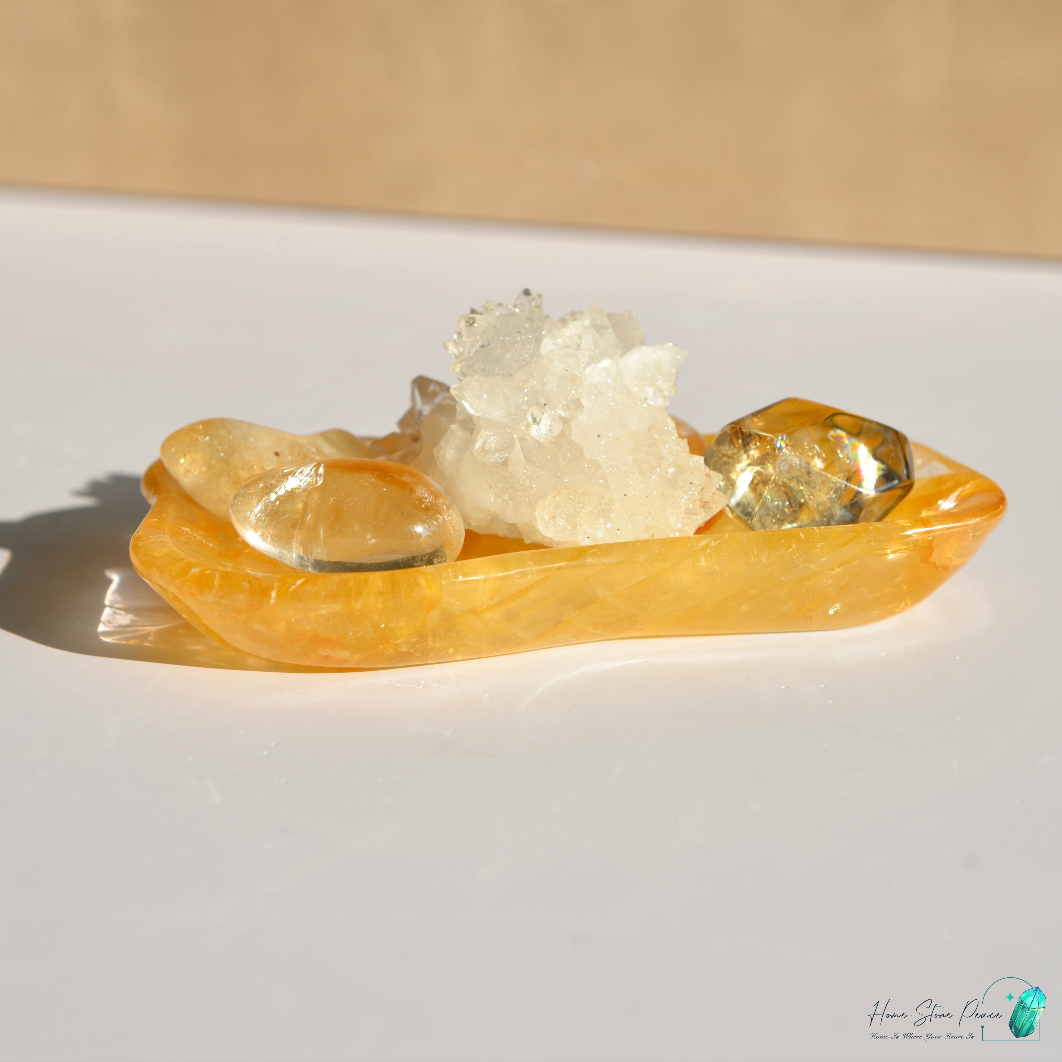 黃金療癒者水晶碟 Golden Healer Dish