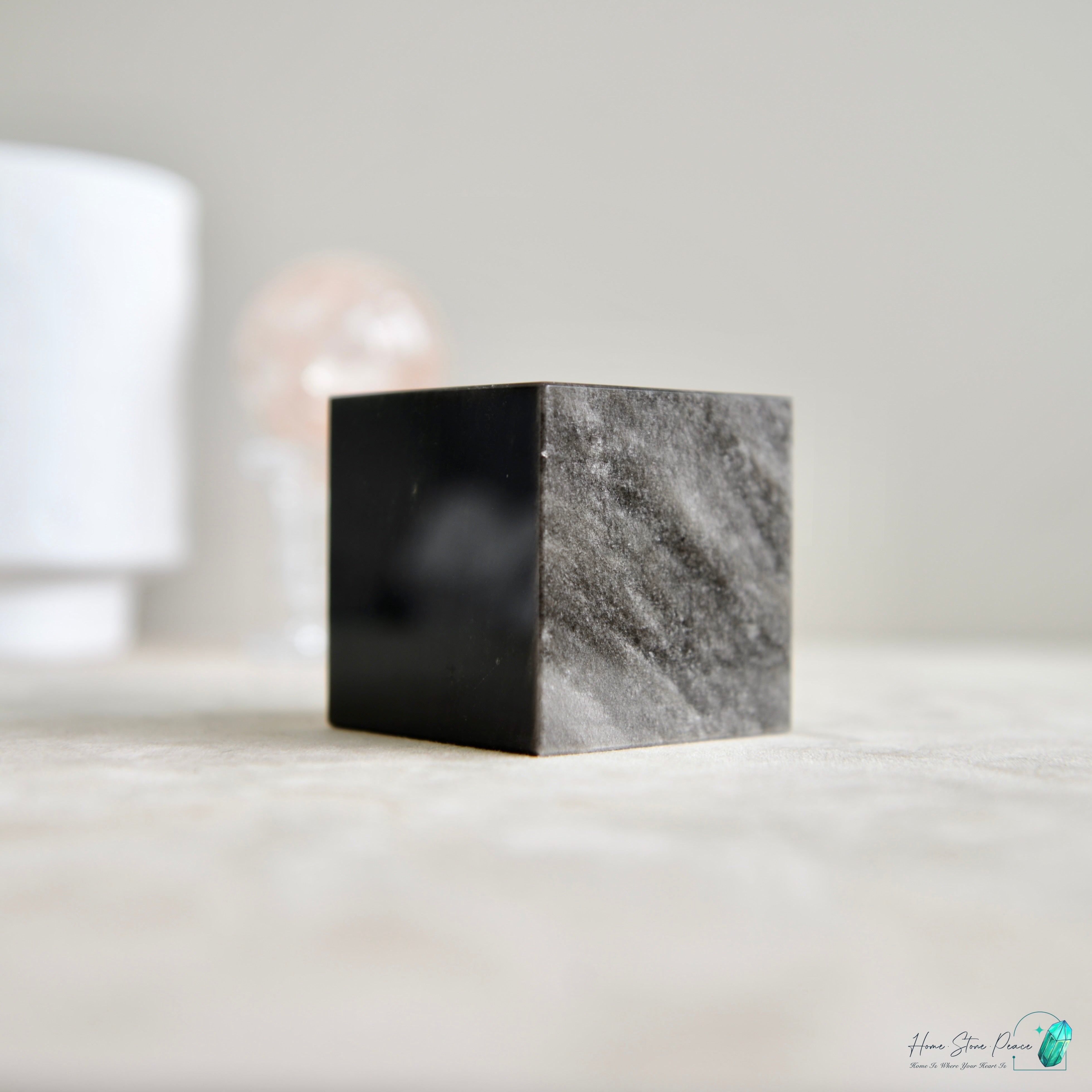 銀曜石方塊 Silver Sheen Obsidian Cube