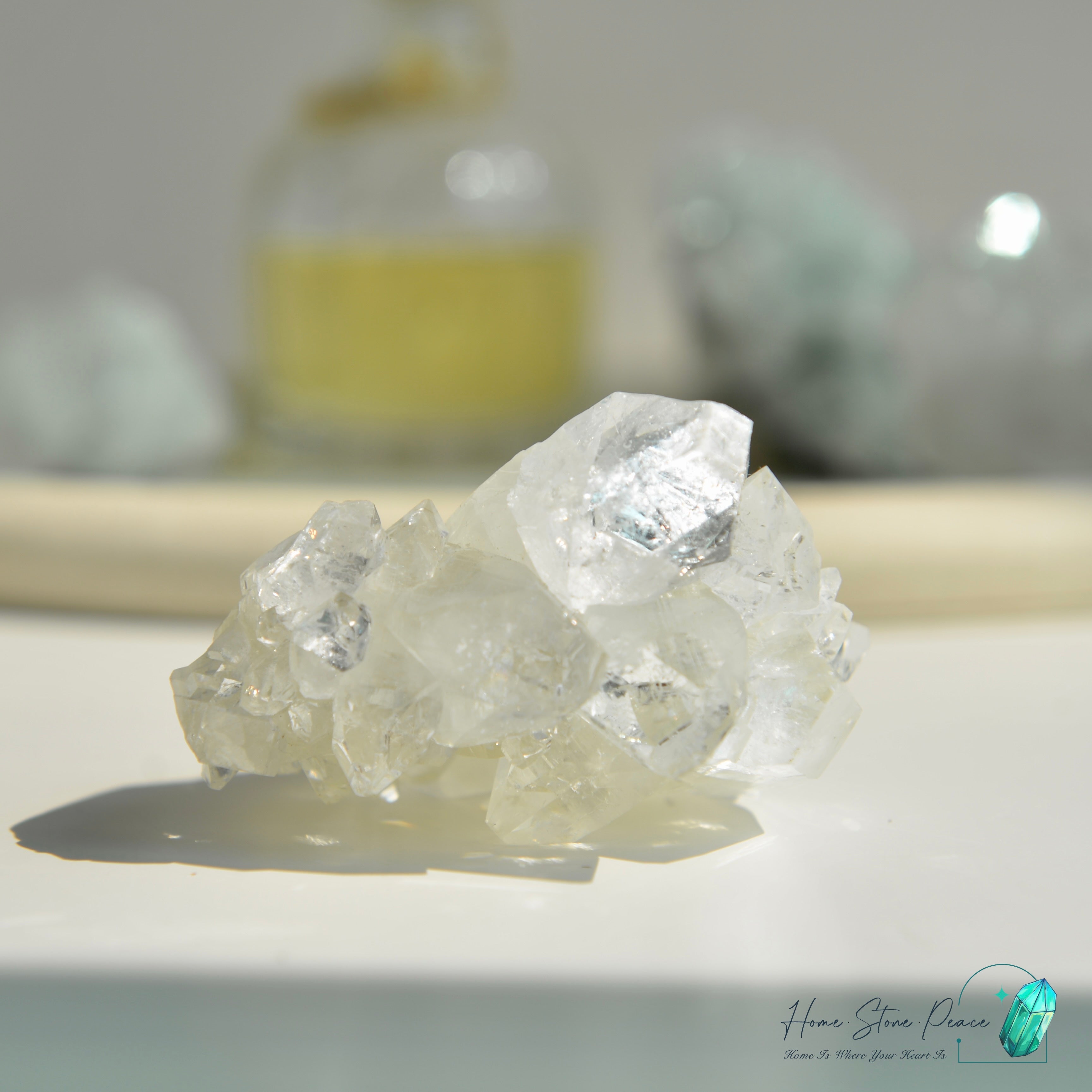 鑽石魚眼石 Diamond Apophyllite Cluster
