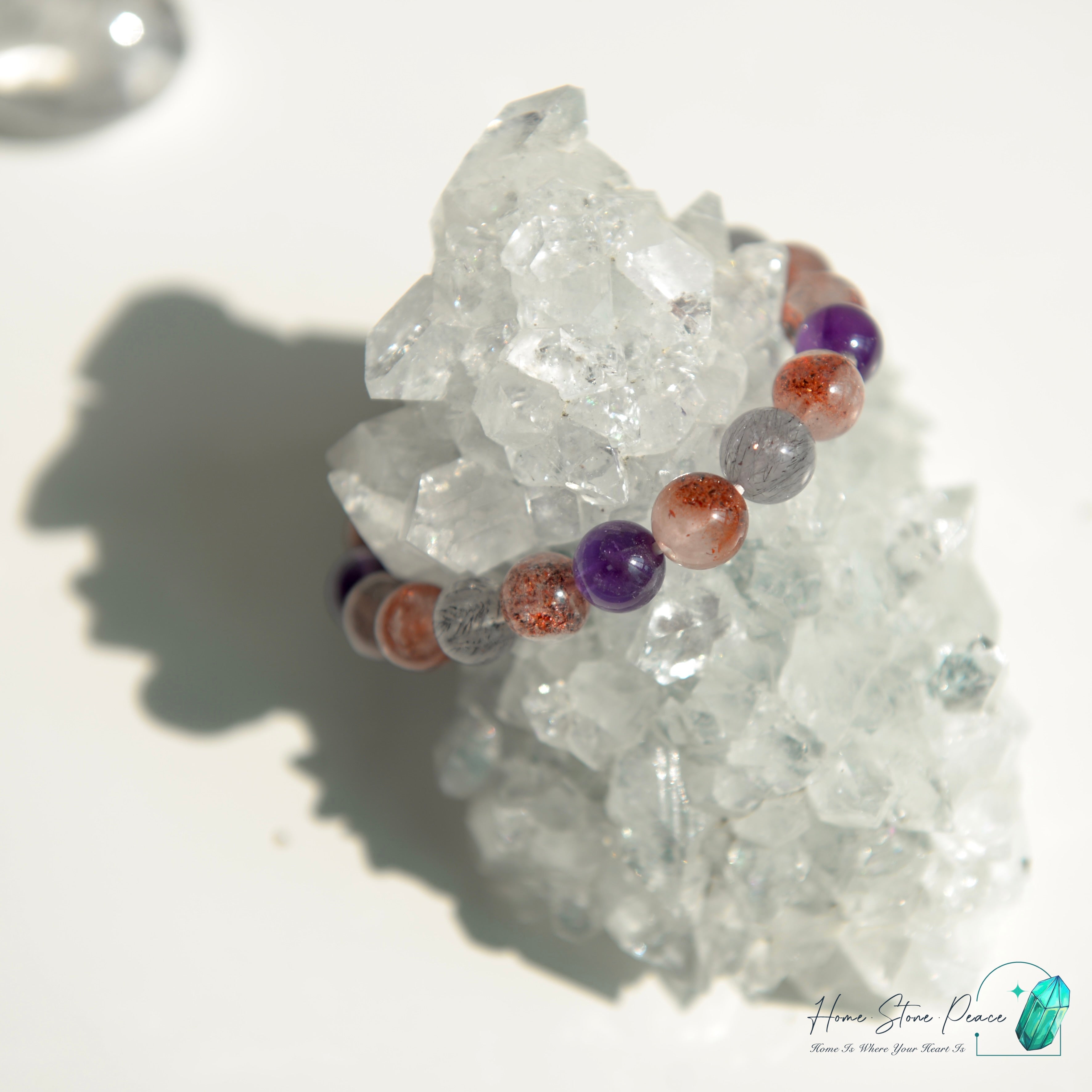 鑽石魚眼石 Diamond Apophyllite Cluster