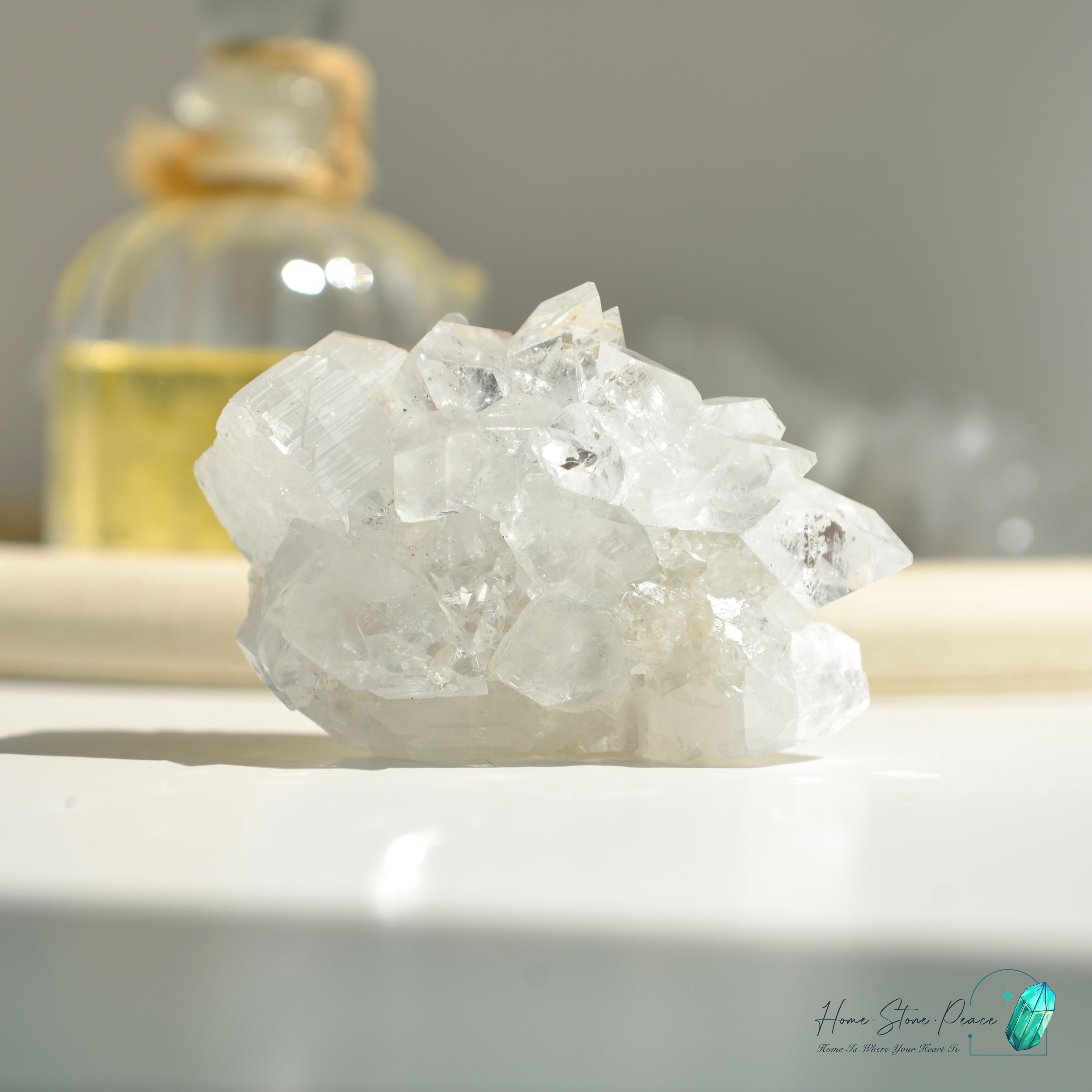 鑽石魚眼石 Diamond Apophyllite Cluster