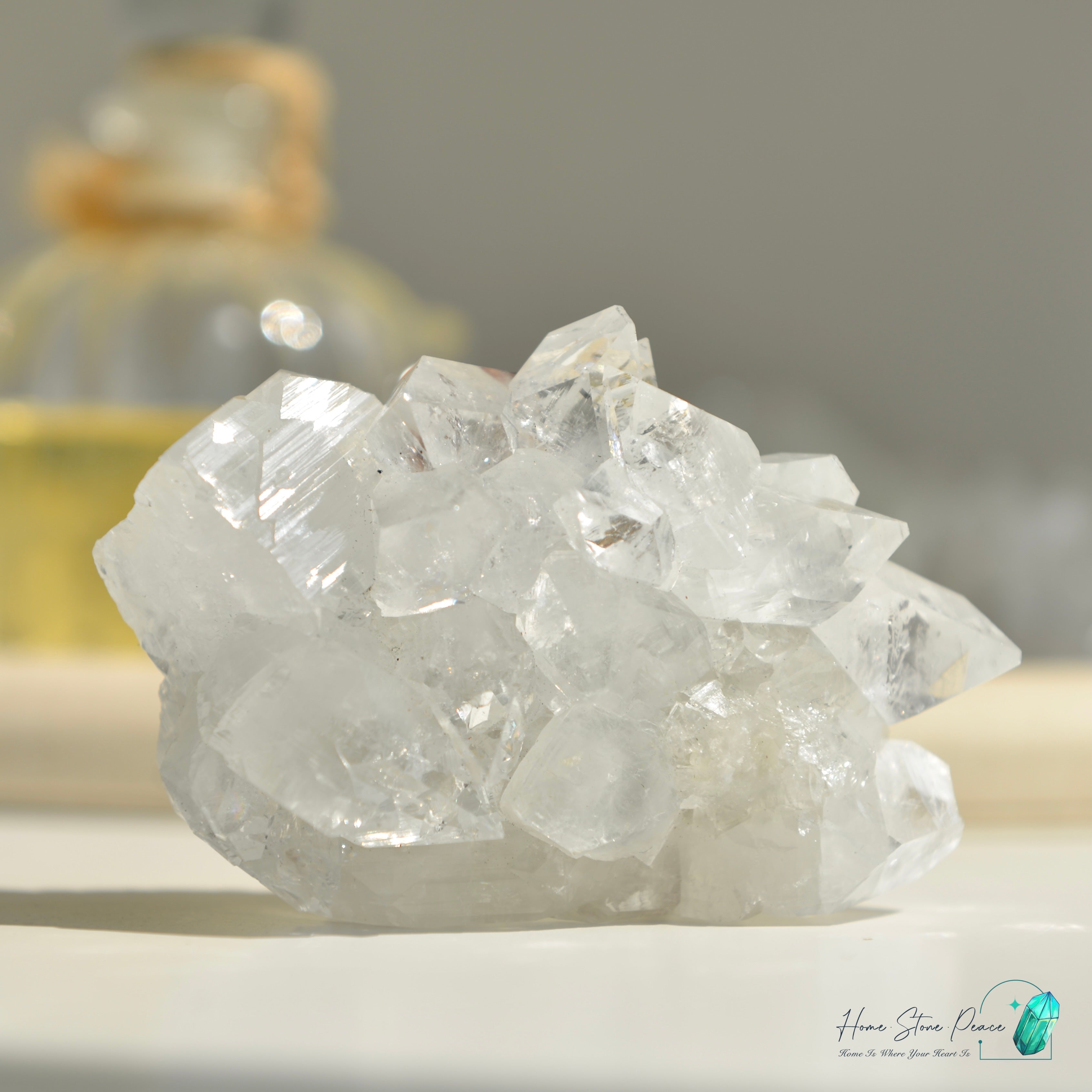 鑽石魚眼石 Diamond Apophyllite Cluster