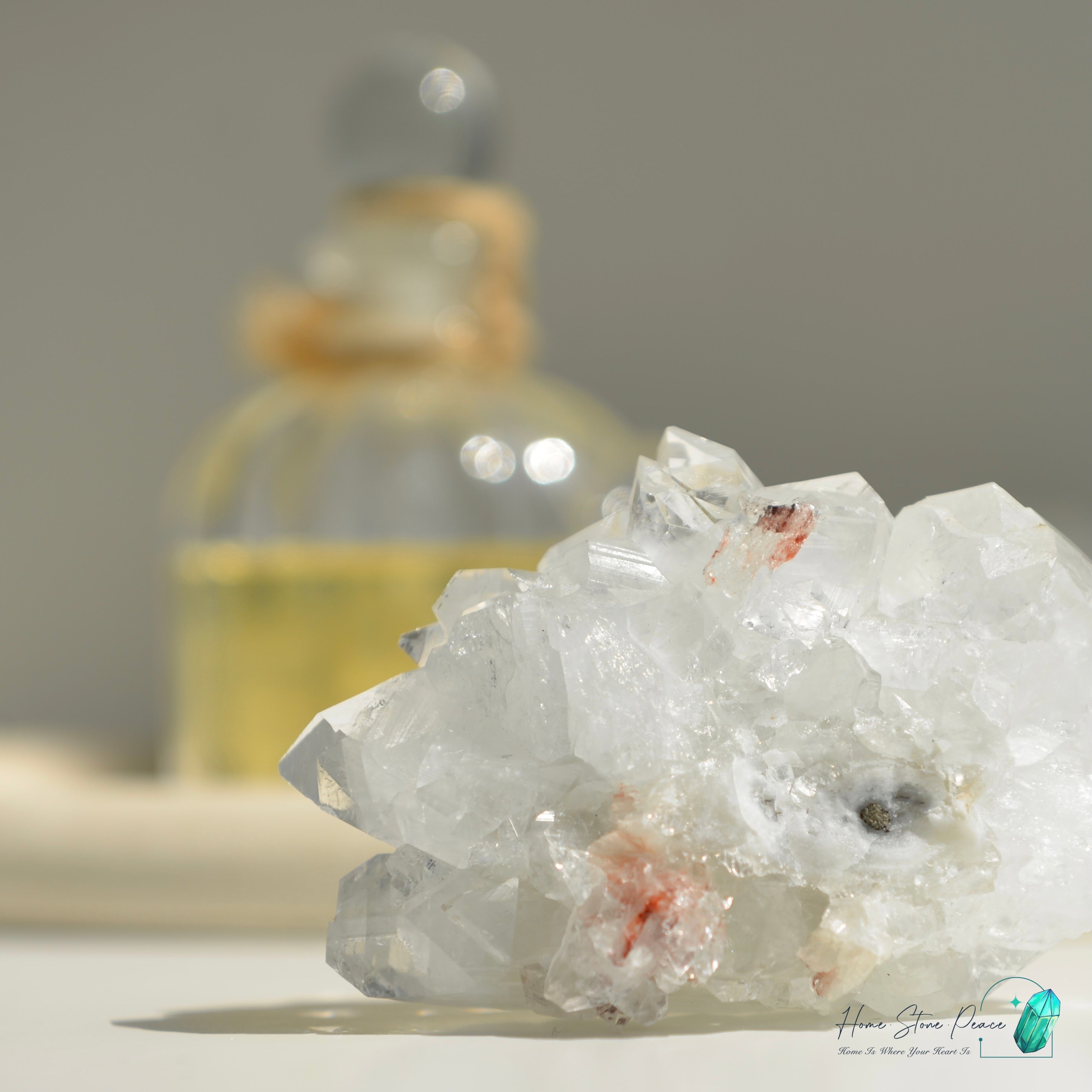 鑽石魚眼石 Diamond Apophyllite Cluster
