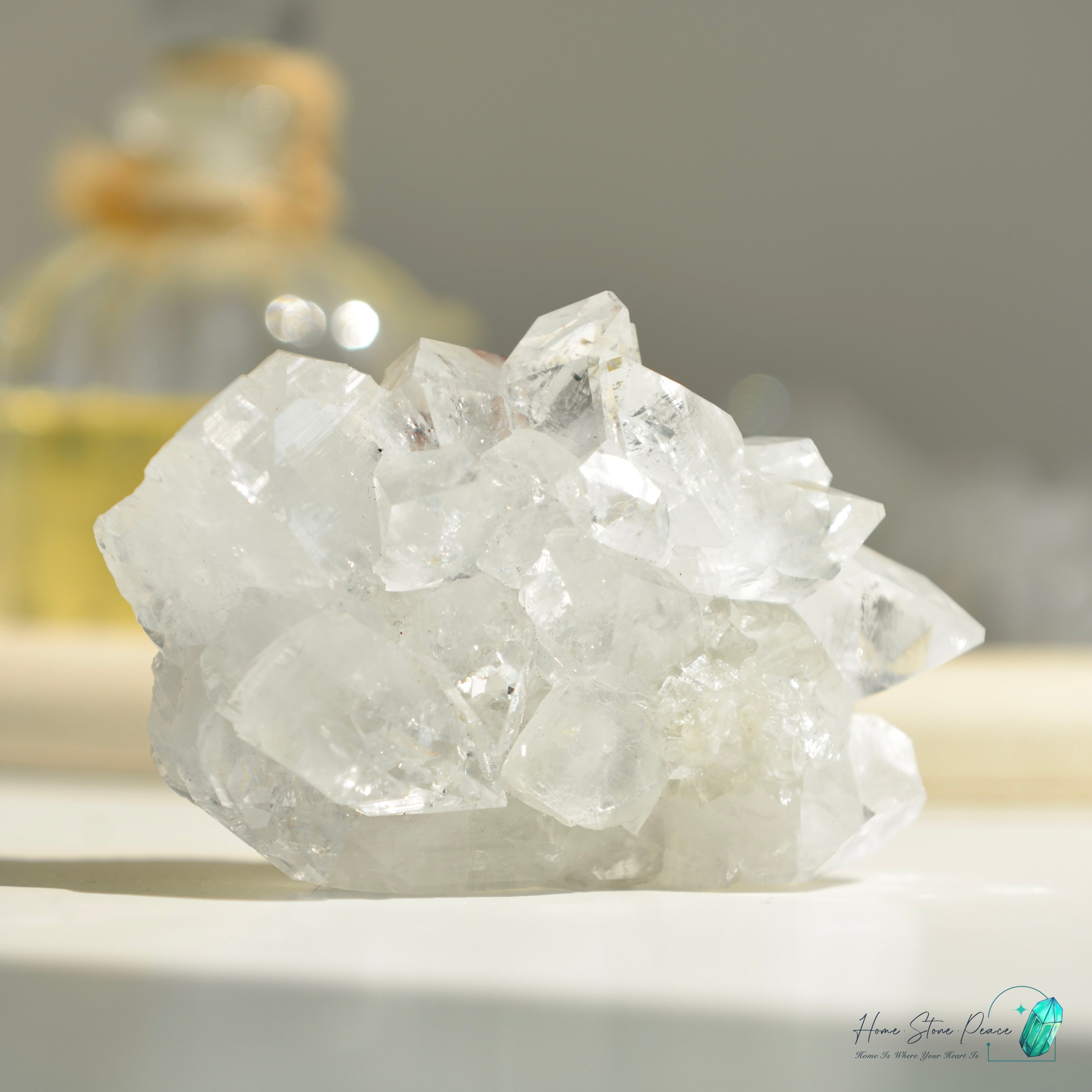 鑽石魚眼石 Diamond Apophyllite Cluster