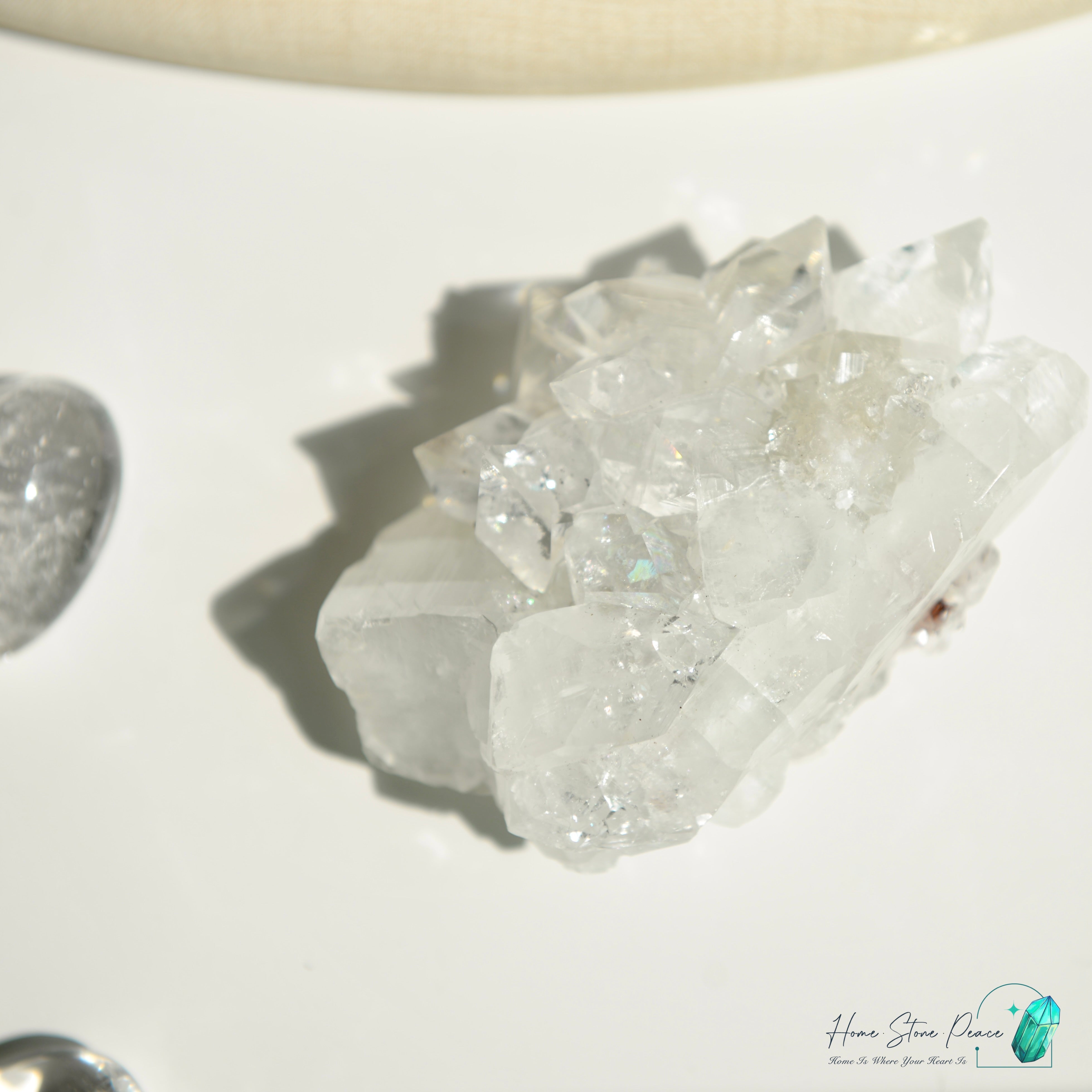 鑽石魚眼石 Diamond Apophyllite Cluster