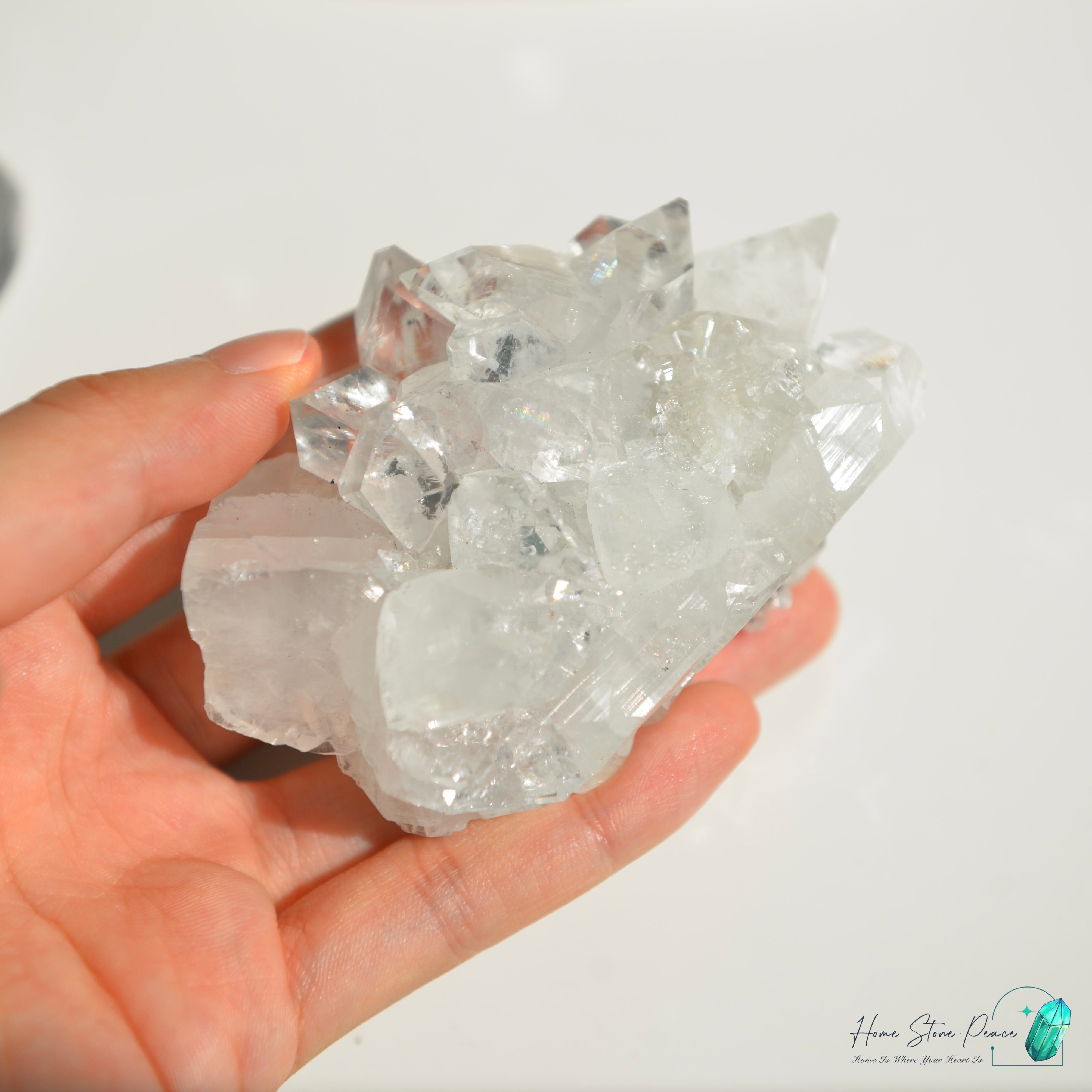 鑽石魚眼石 Diamond Apophyllite Cluster