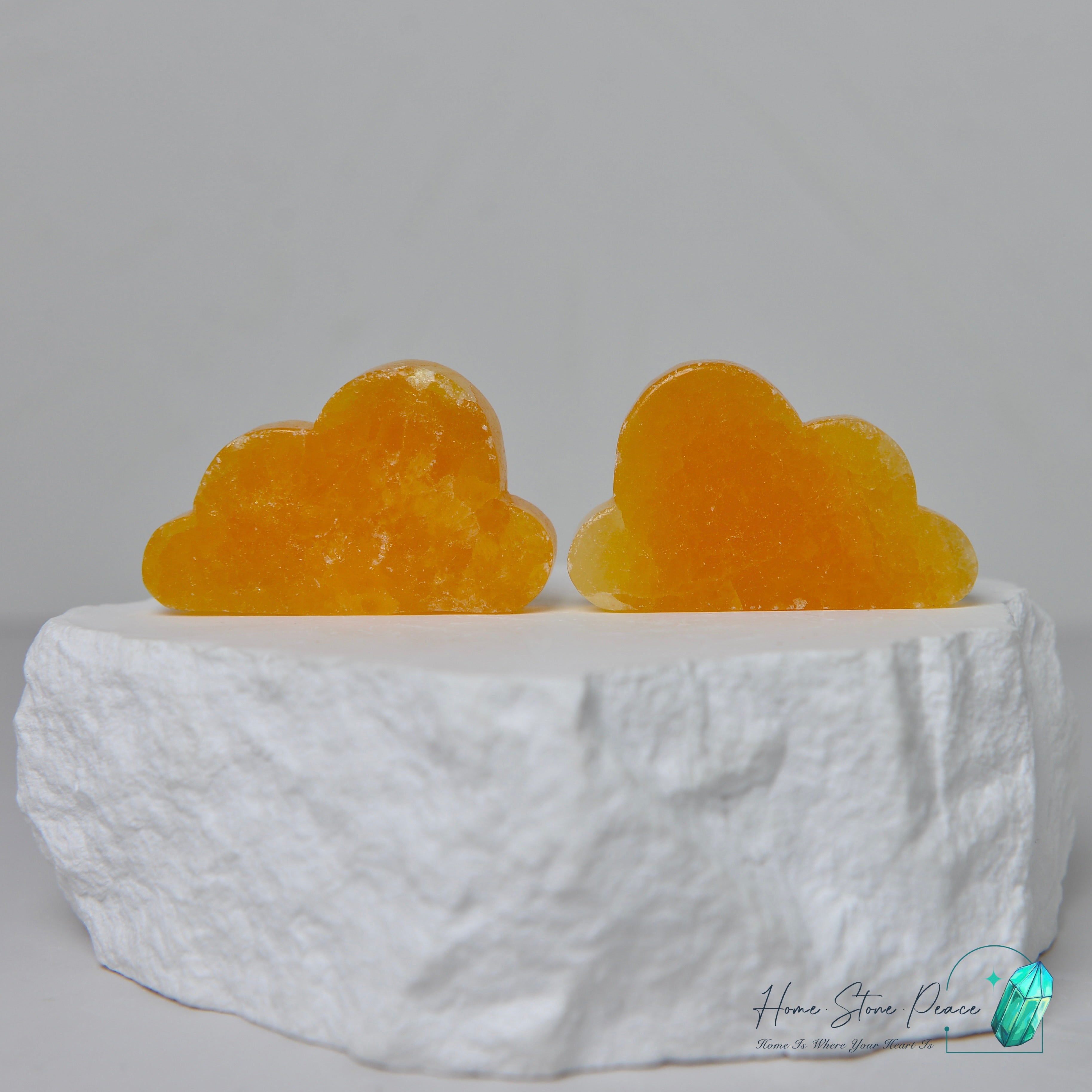 橙色方解石雲朵 Orange Calcite  Cloud