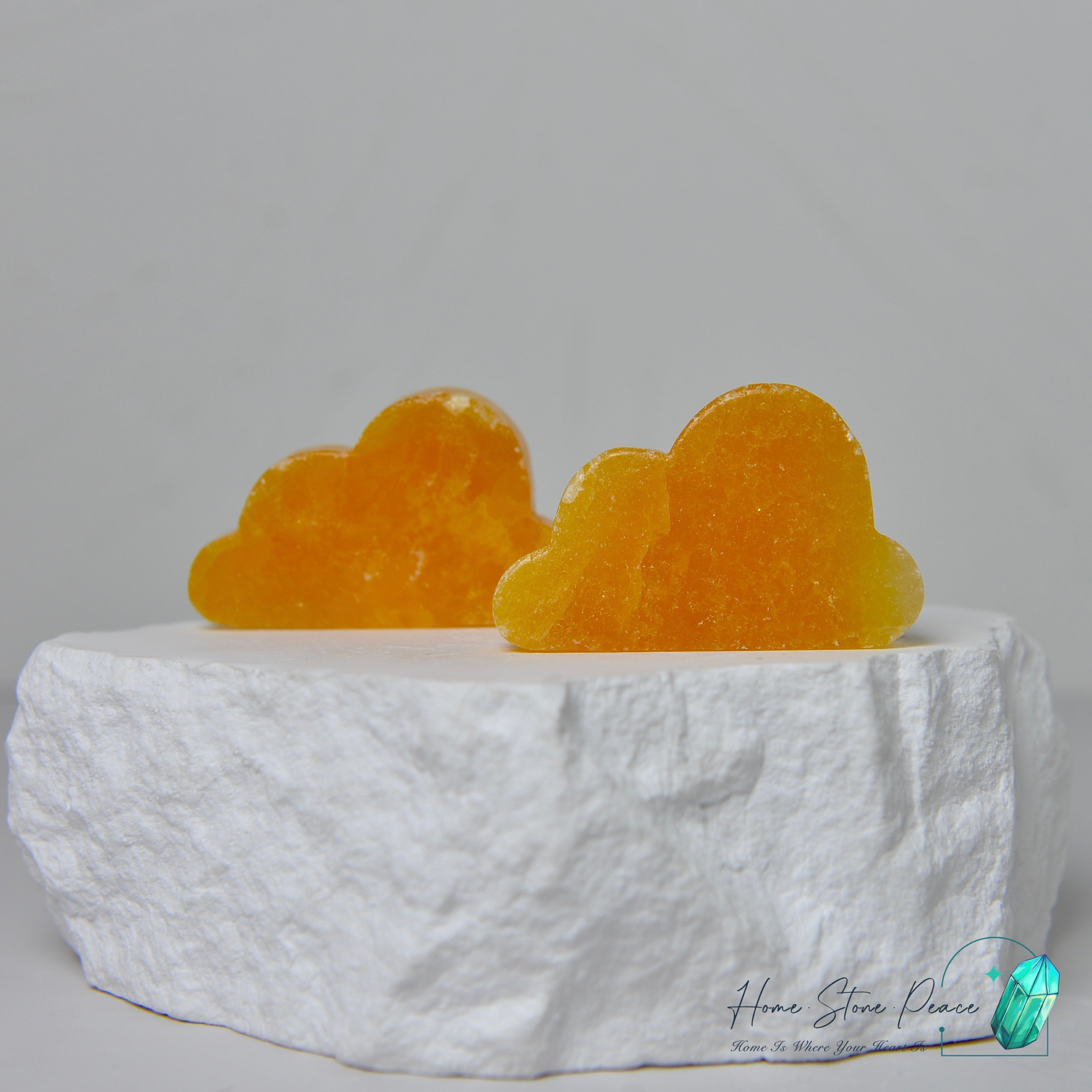 橙色方解石雲朵 Orange Calcite  Cloud