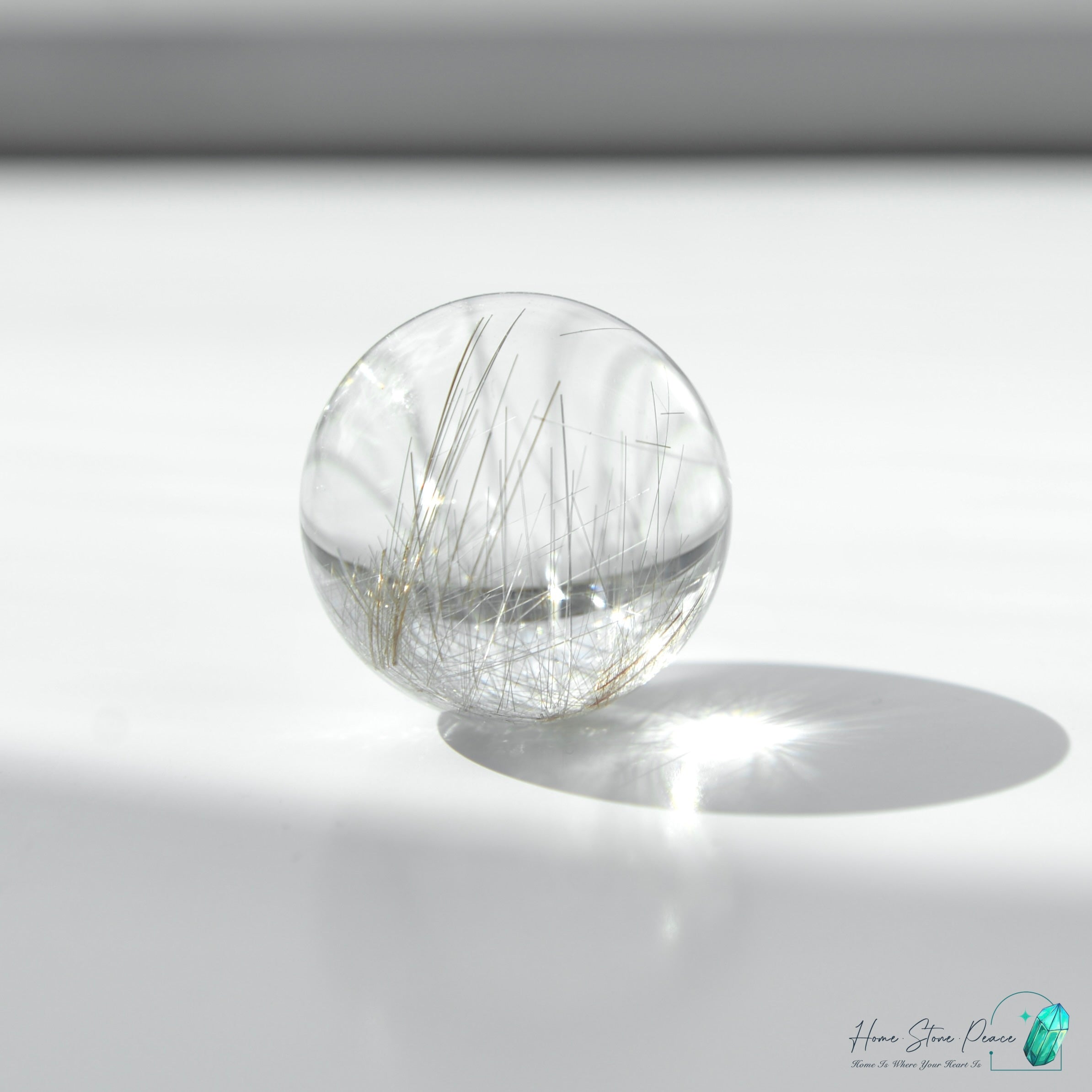巴西銀髮水晶球 Brazilian Silver Rutilated Quartz Sphere