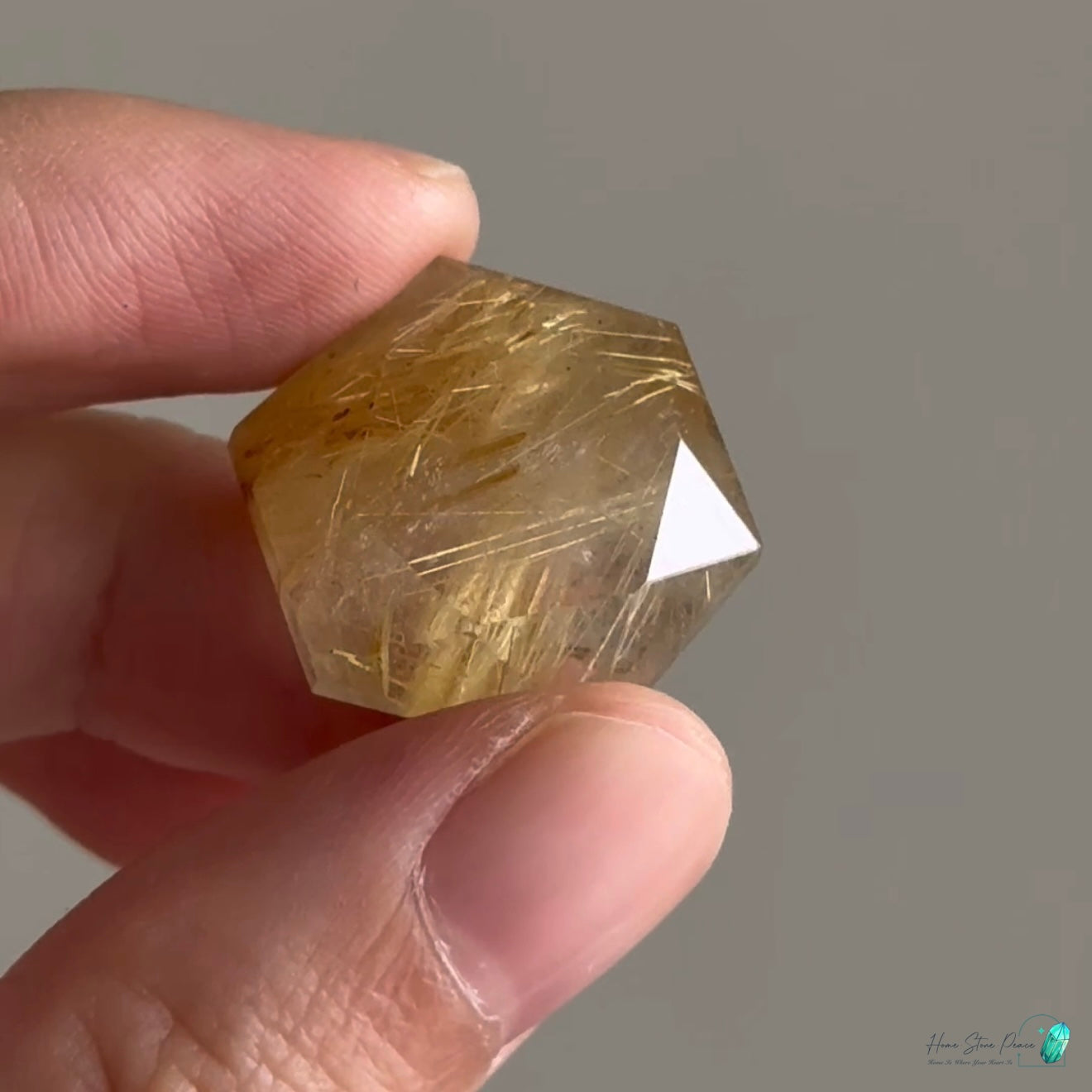 迷你巴西金髮大衛星水晶 Mini Brazilian Gold Rutilated Star of David