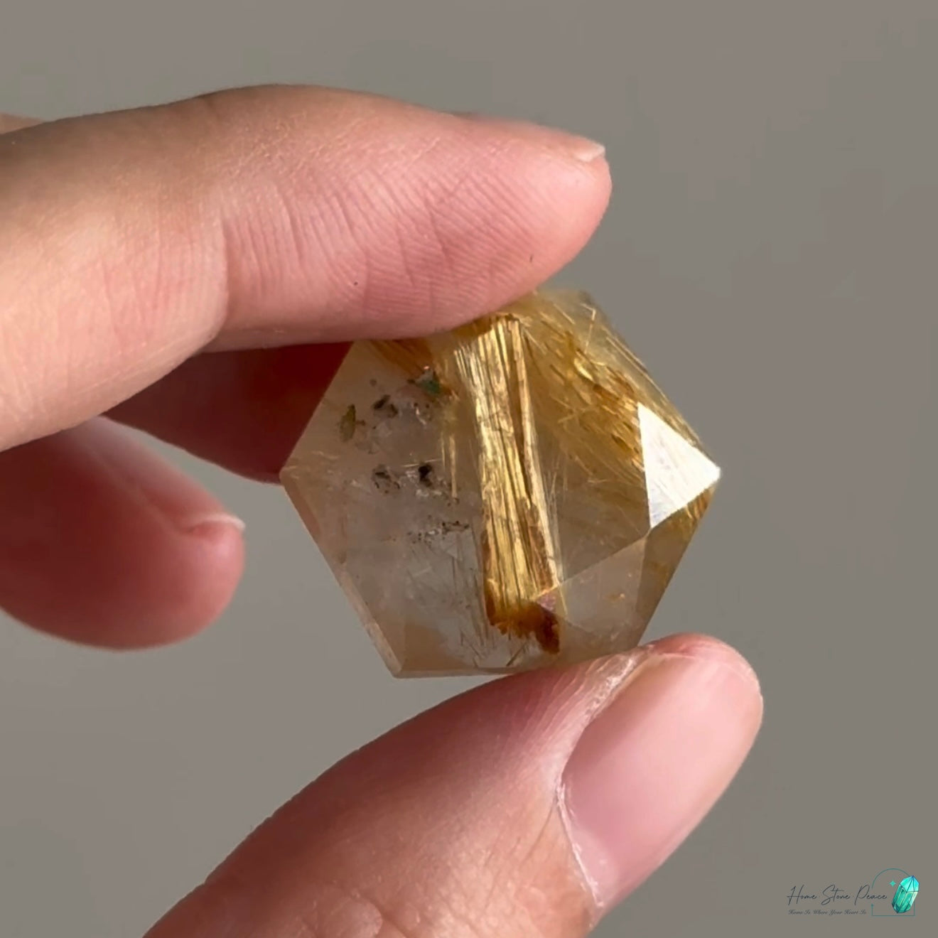 迷你巴西金髮大衛星水晶 Mini Brazilian Gold Rutilated Star of David